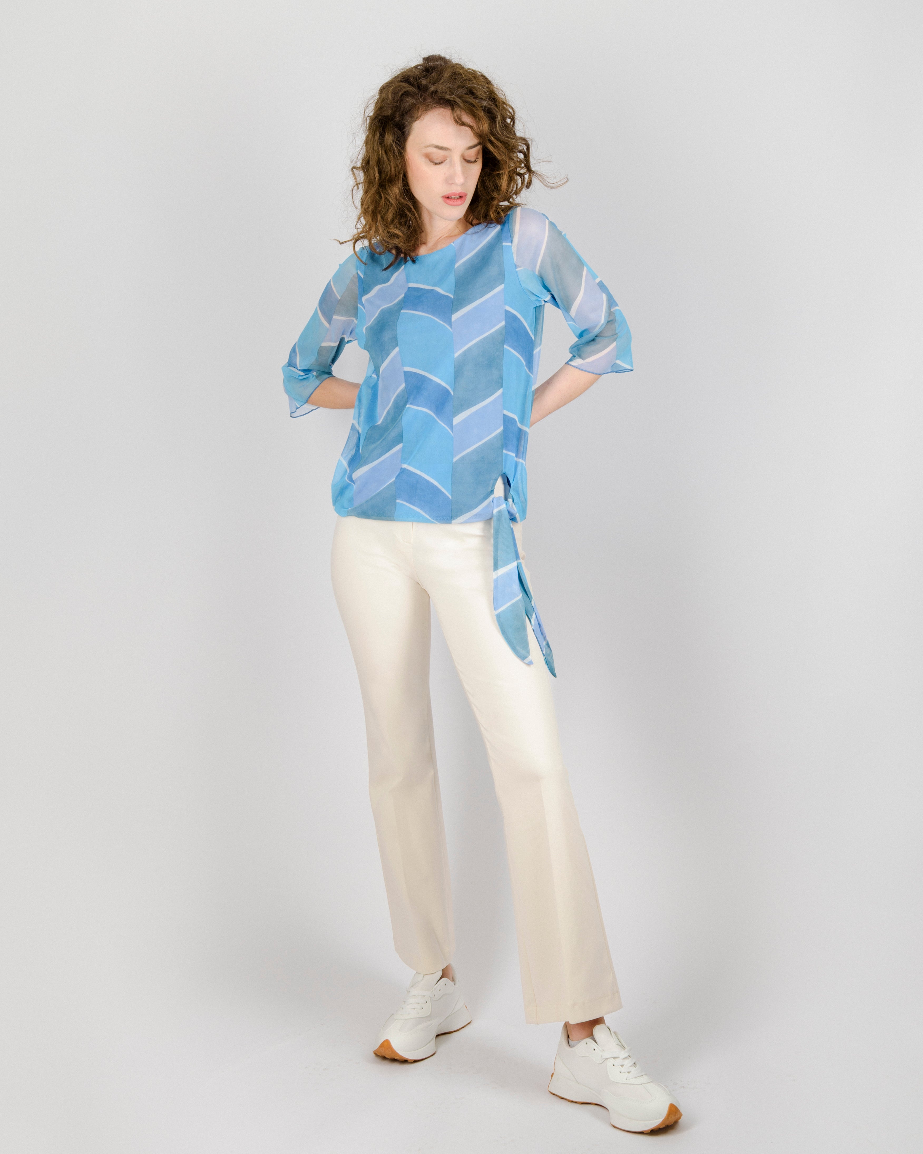 Maglia in tulle fantasia 152
