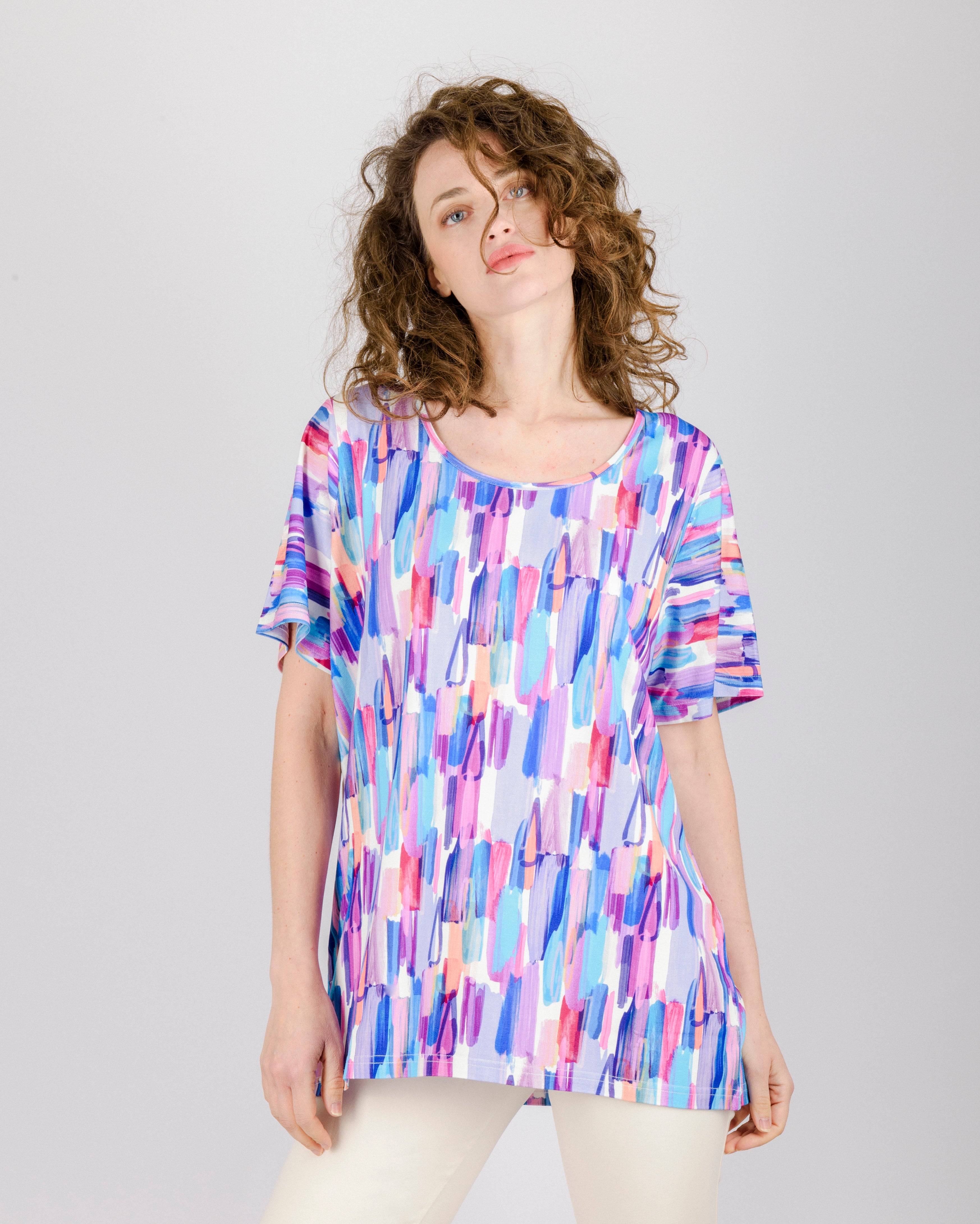 Maglia in viscosa fantasi over 620/04