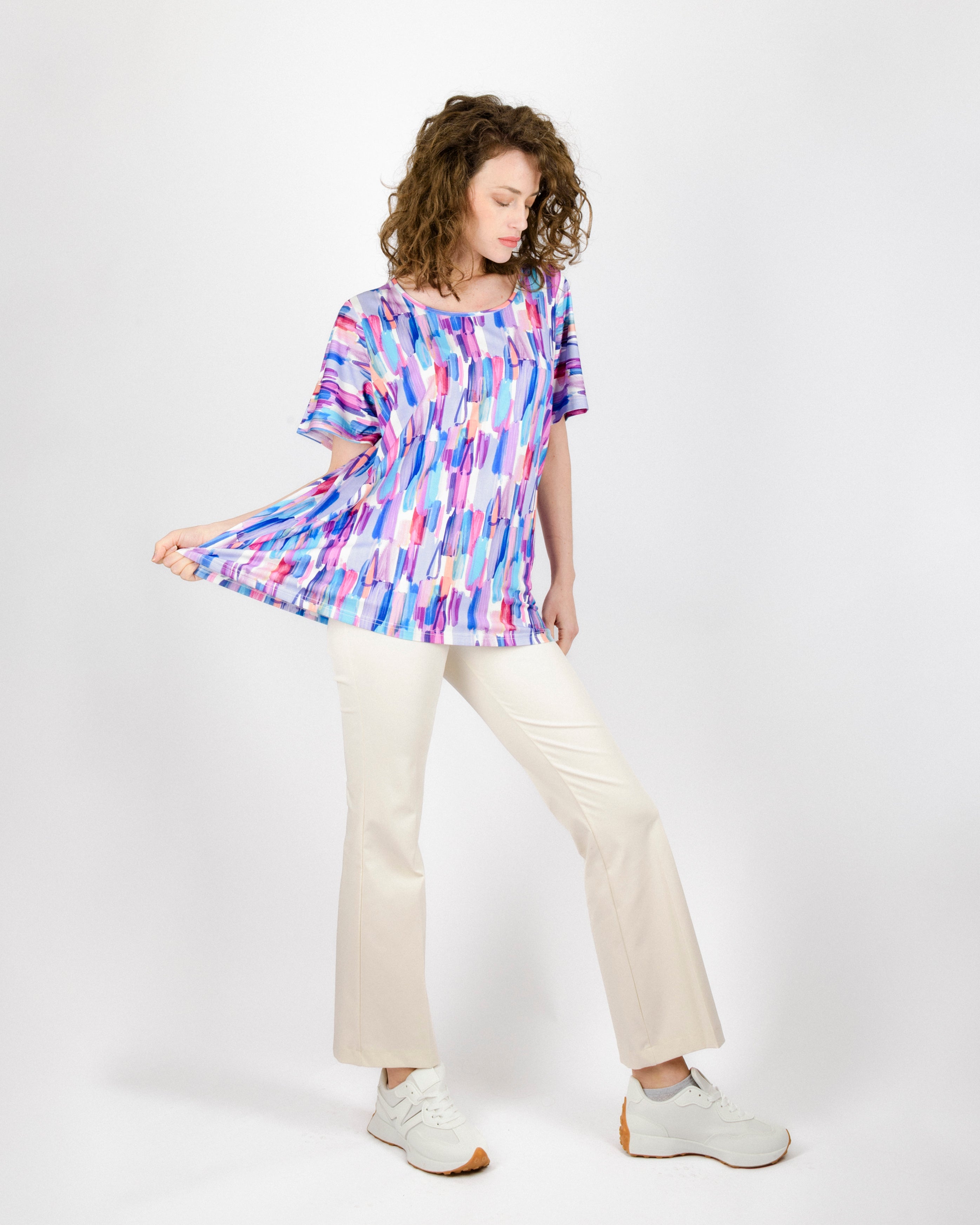 Maglia in viscosa fantasi over 620/04