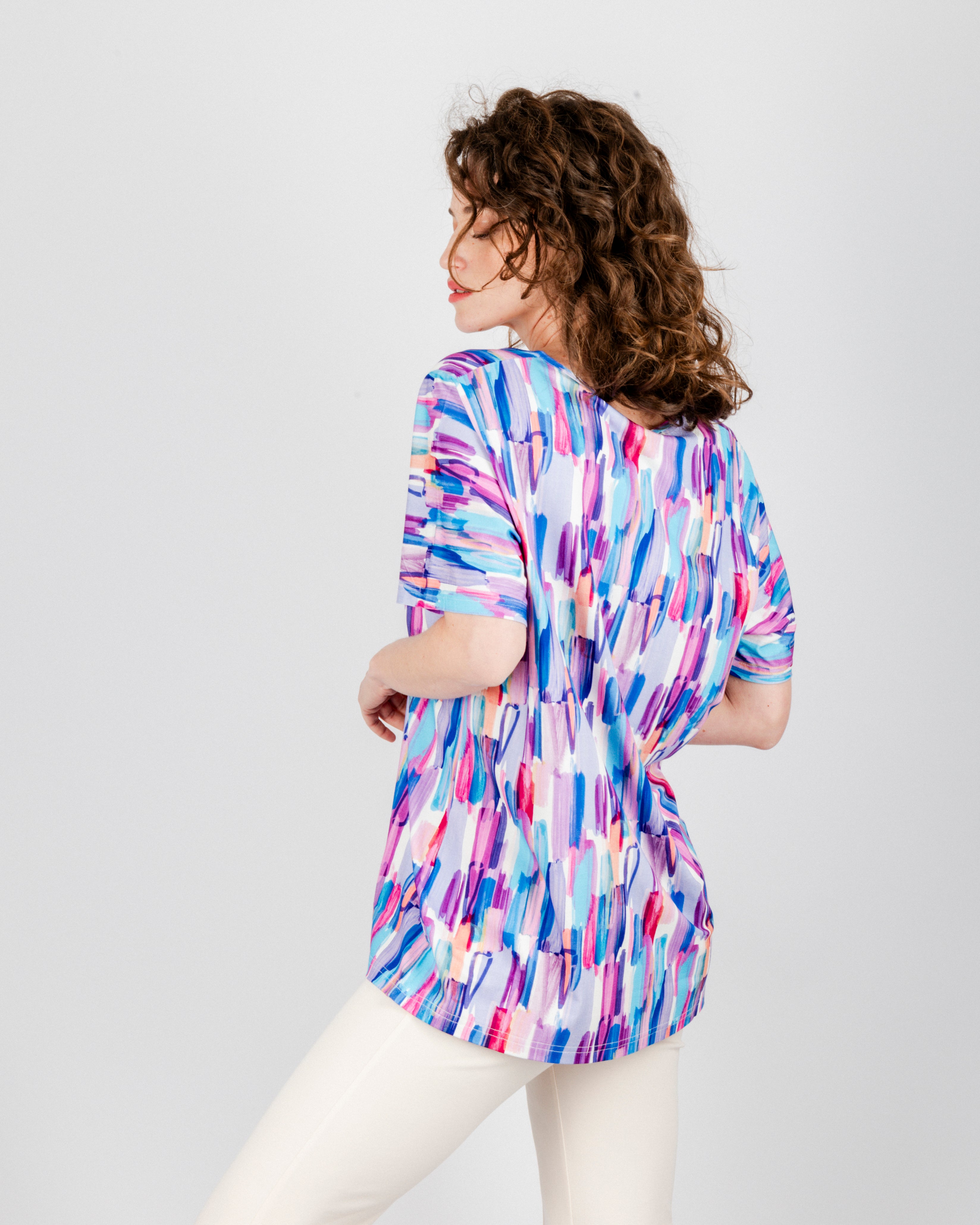 Maglia in viscosa fantasi over 620/04