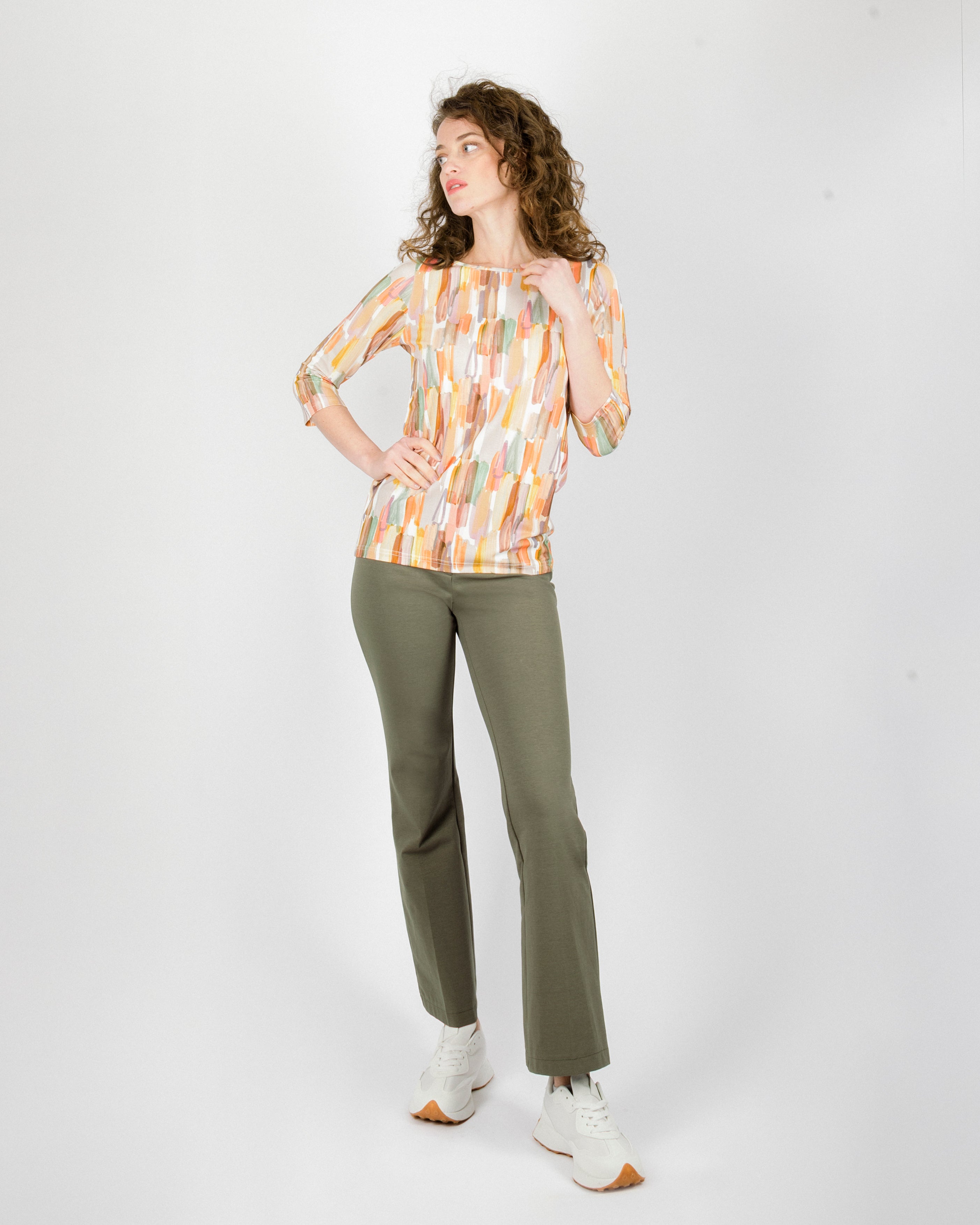 Maglia manica 3/4 fantasia 605/04