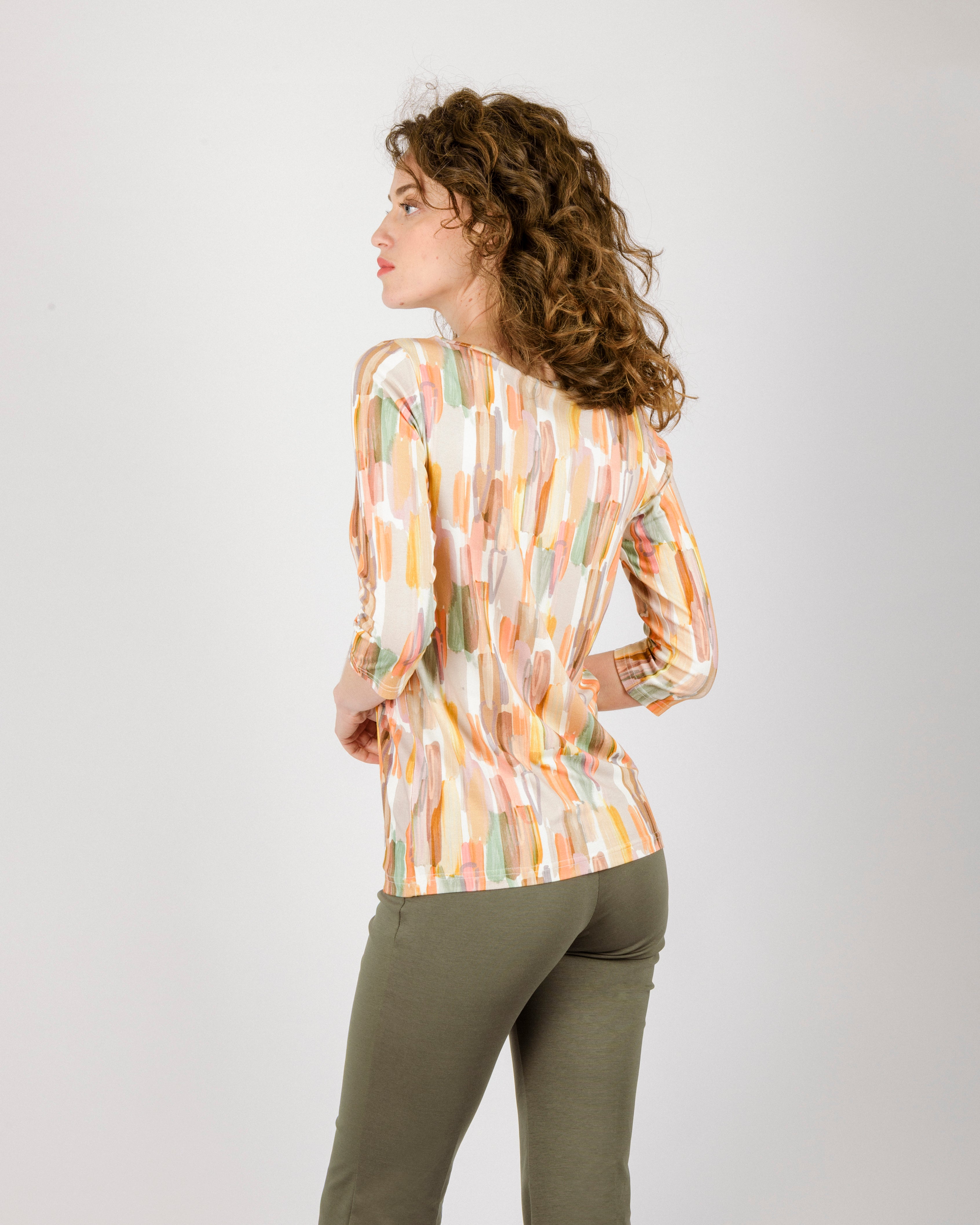 Maglia manica 3/4 fantasia 605/04