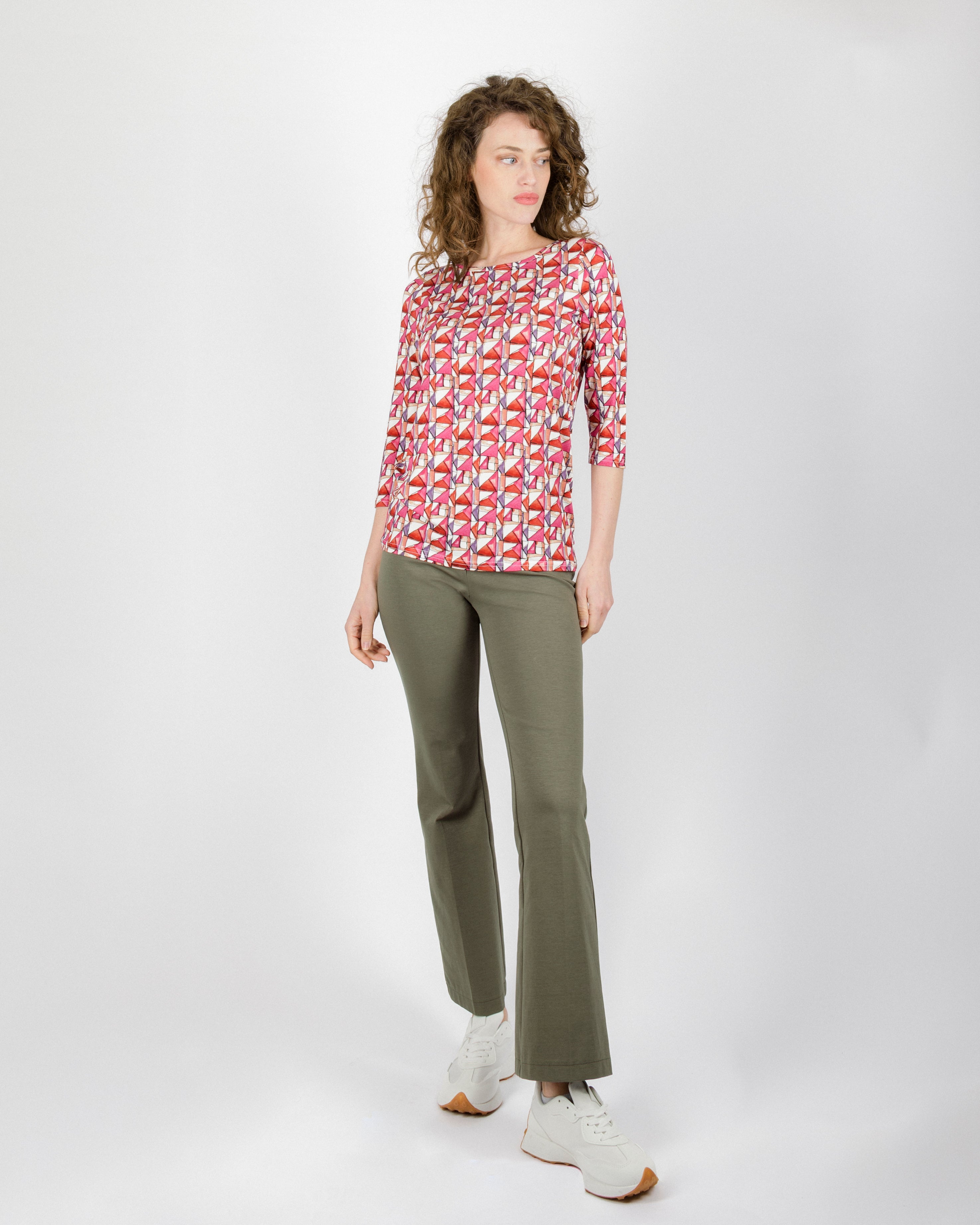 Maglia manica 3/4 fantasia 605/10