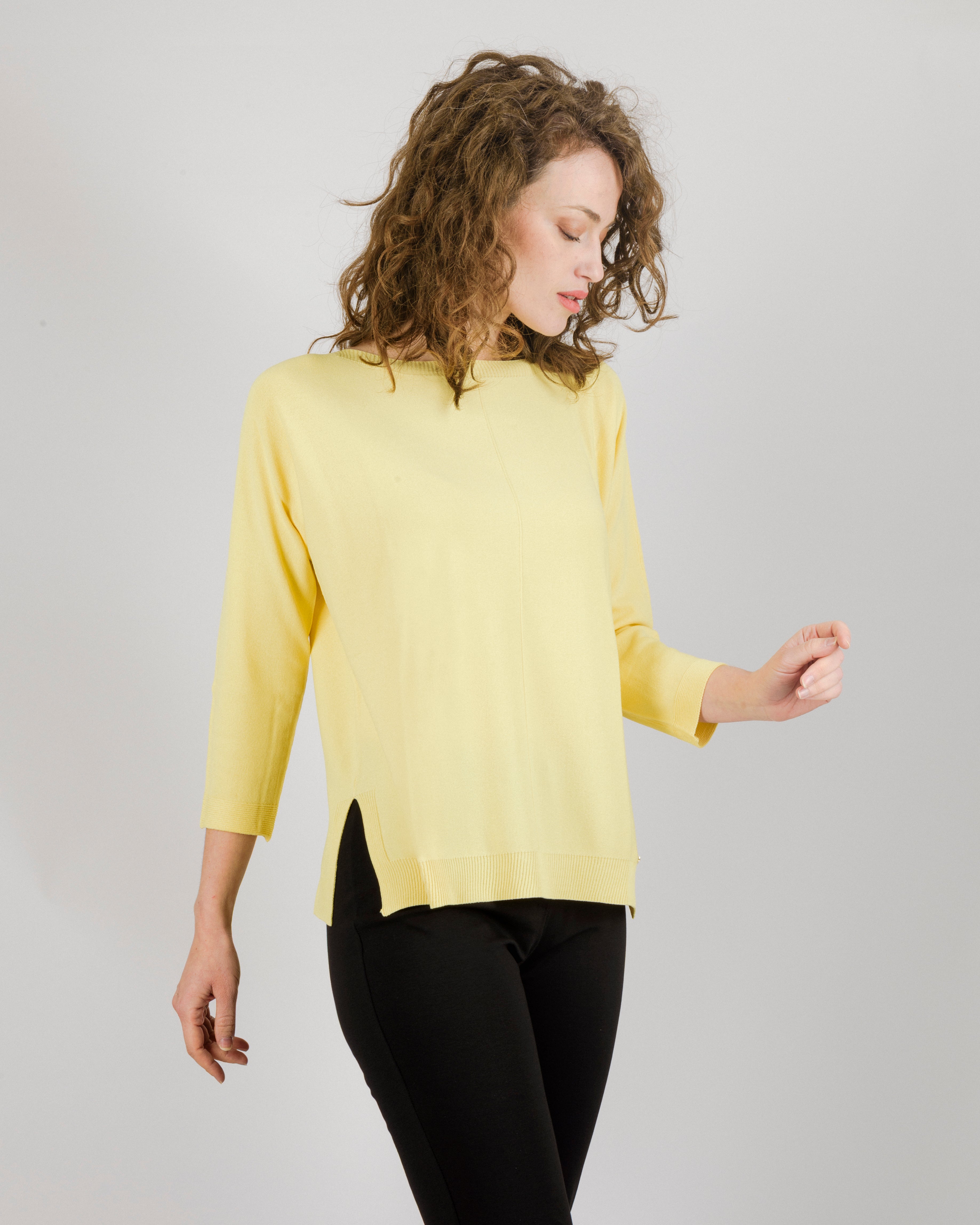 Maglia scollo barchetta specchetto 92923