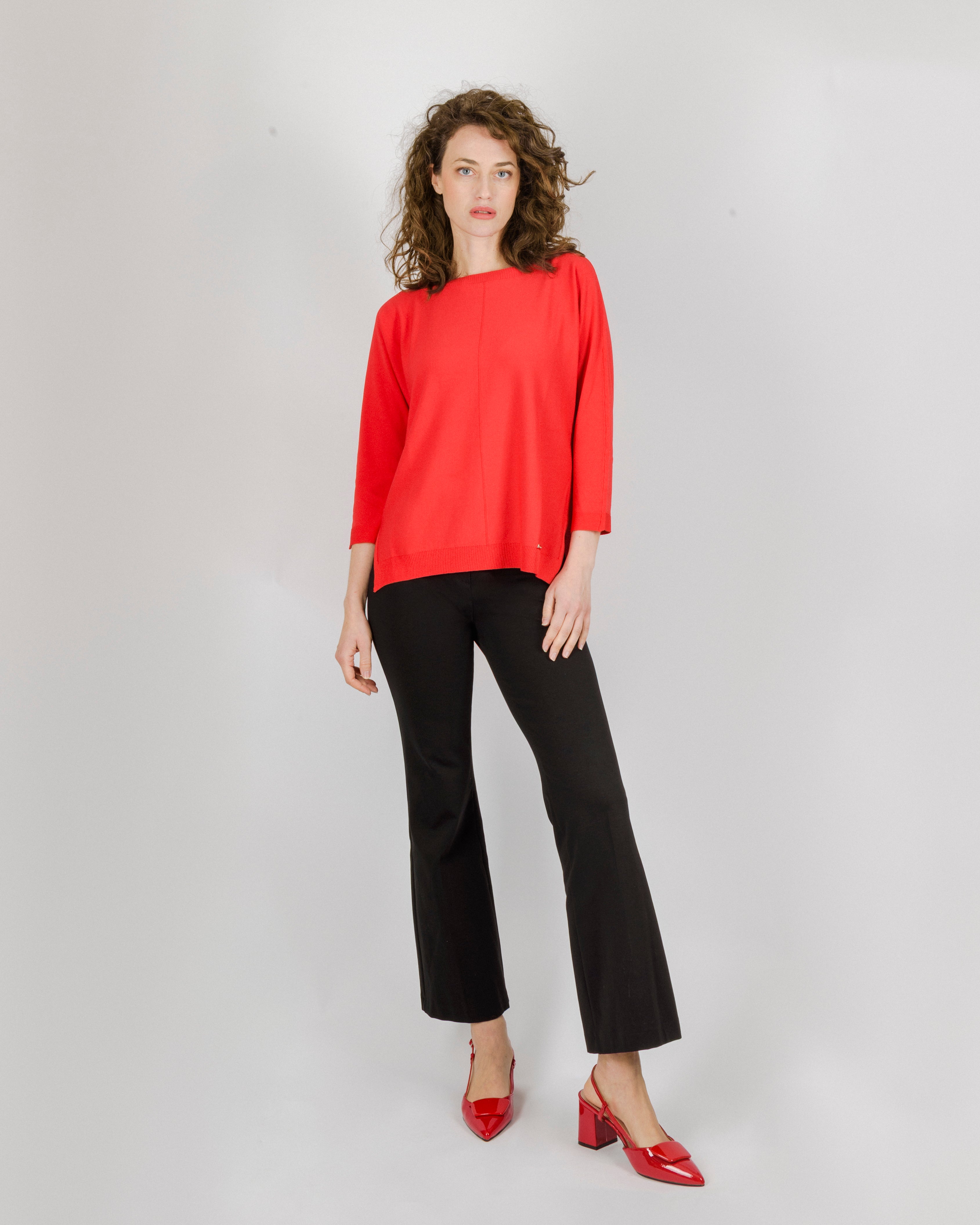 Maglia scollo barchetta specchetto 92923