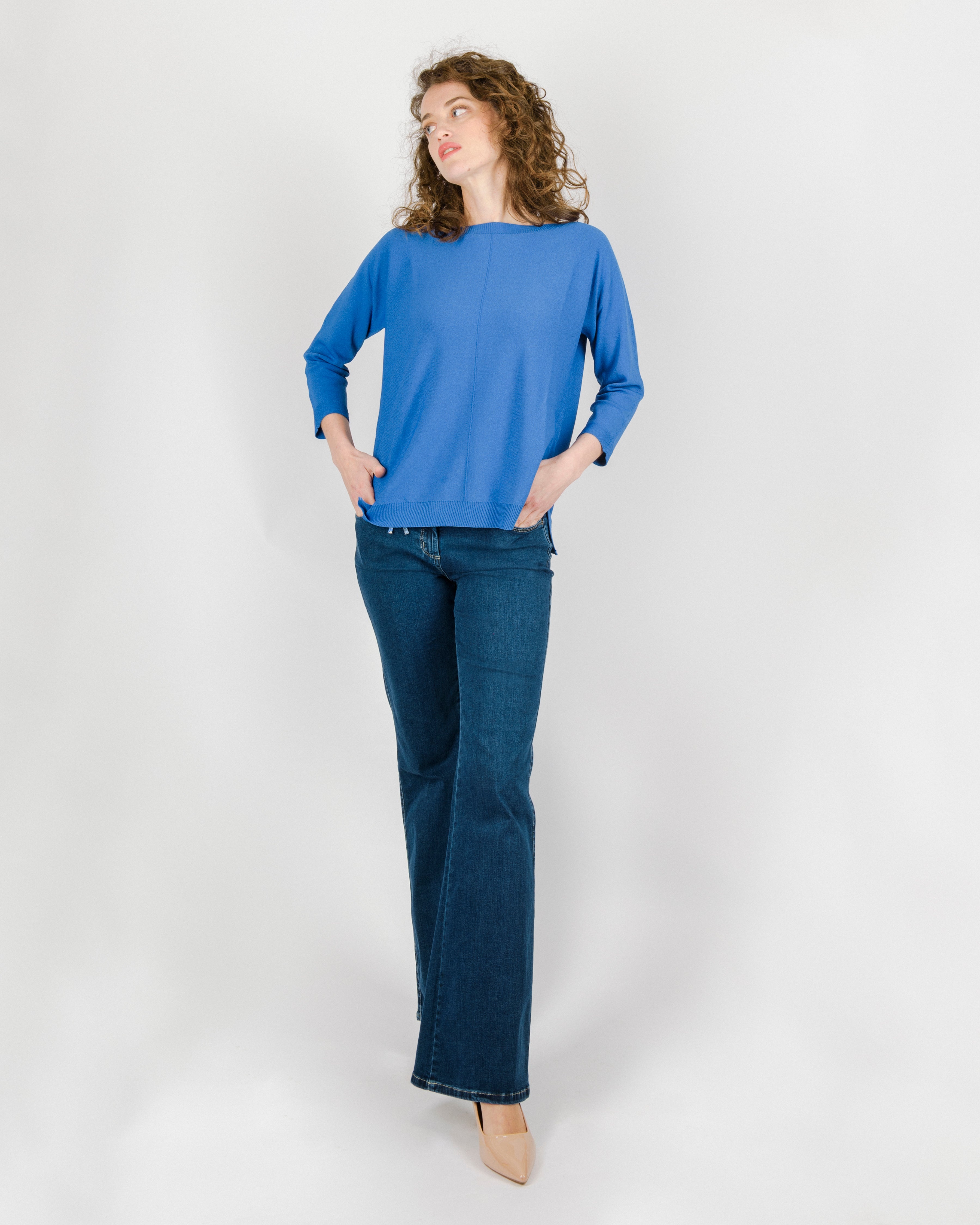 Maglia scollo barchetta specchetto 92923