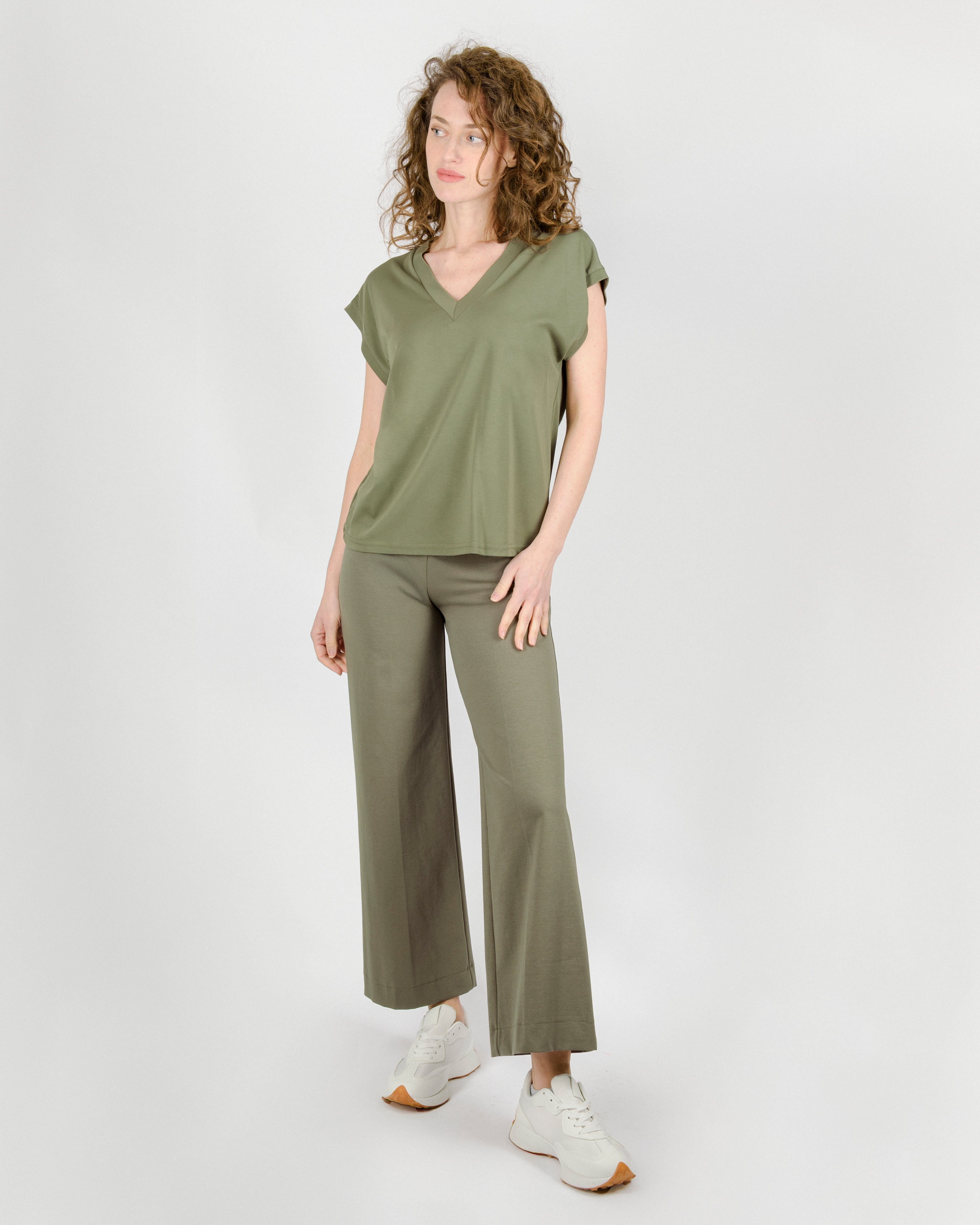 Maglia scollo V mezza manica G423/3