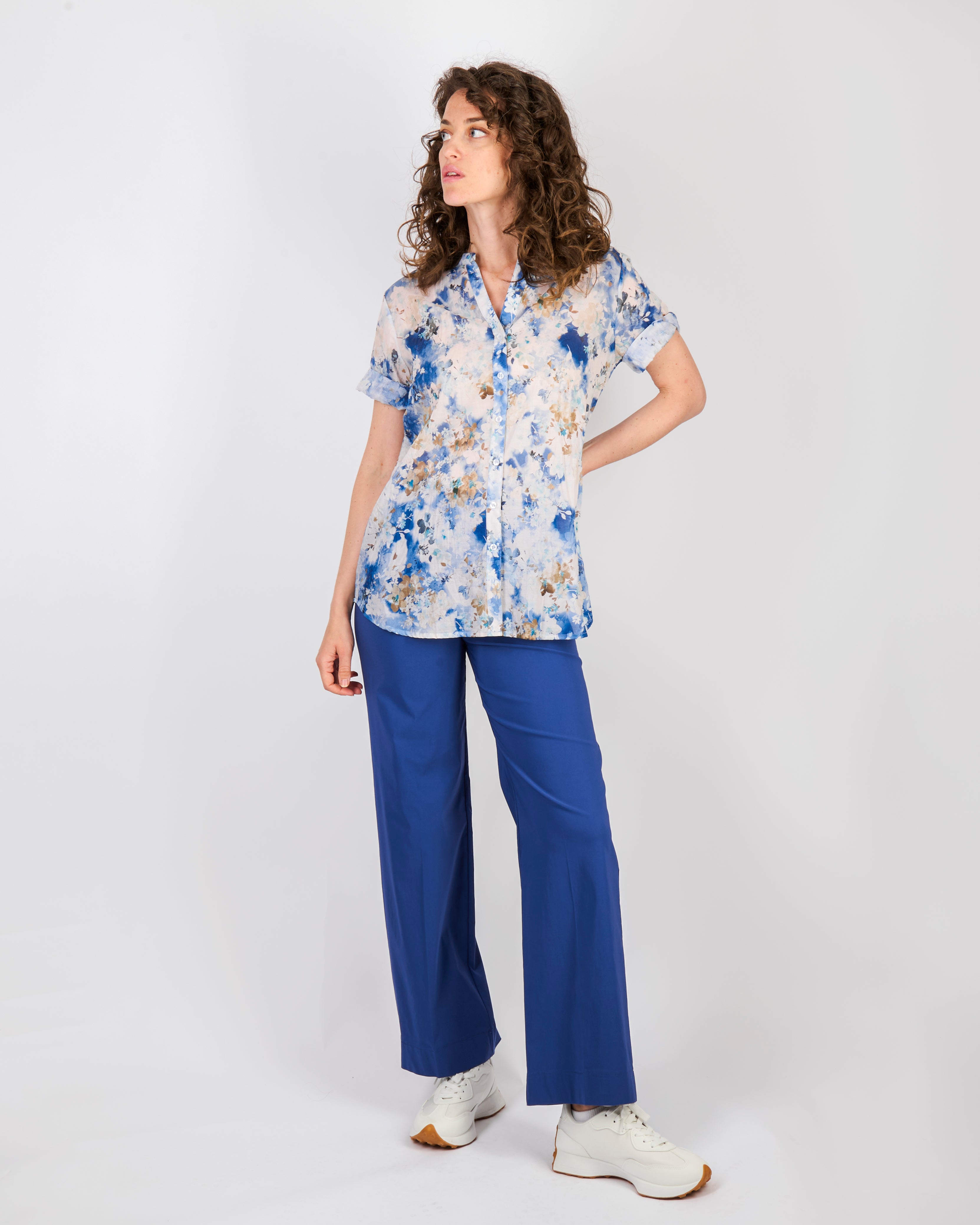 Camicia coreana mussola di cotone 25-223