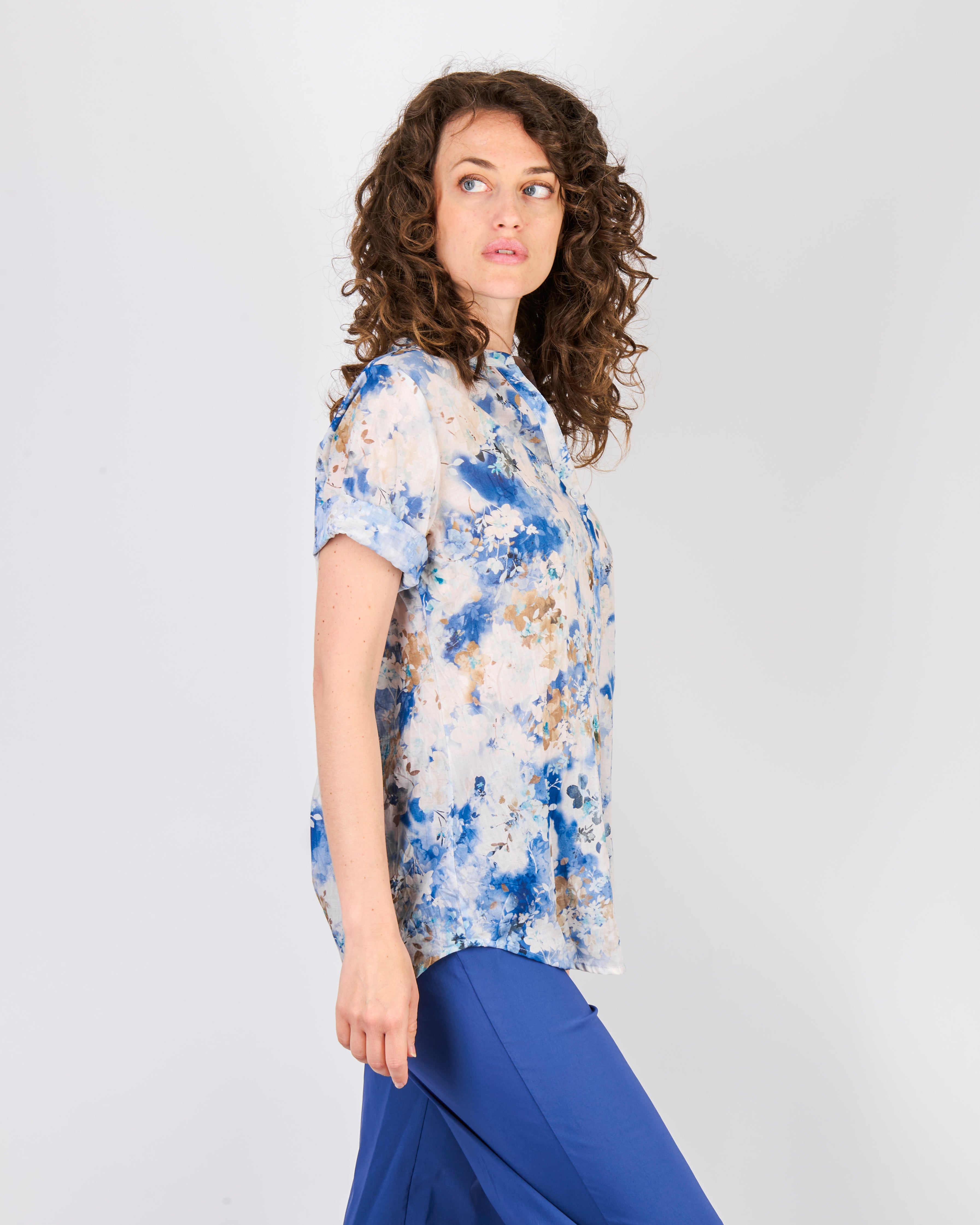 Camicia coreana mussola di cotone 25-223