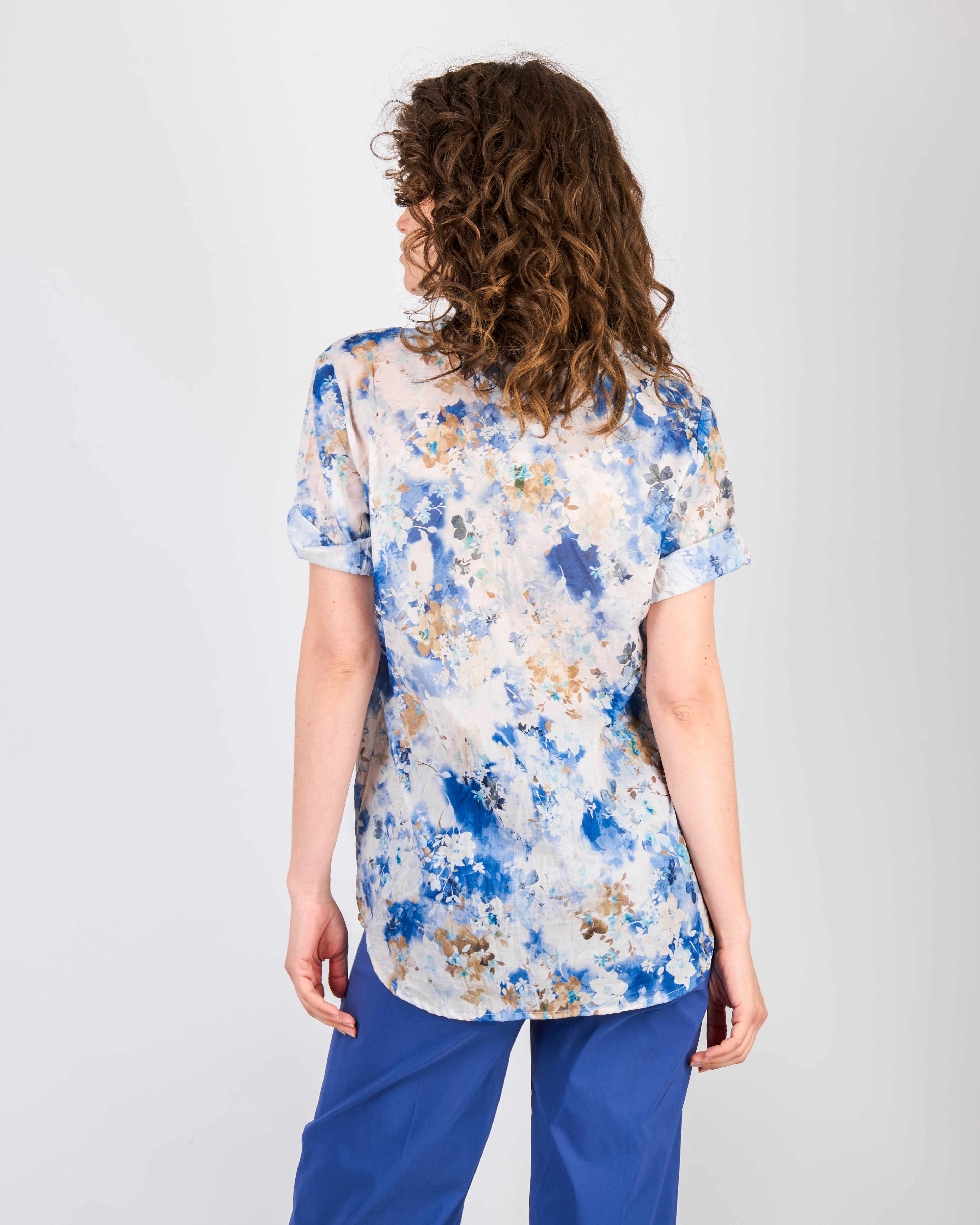 Camicia coreana mussola di cotone 25-223