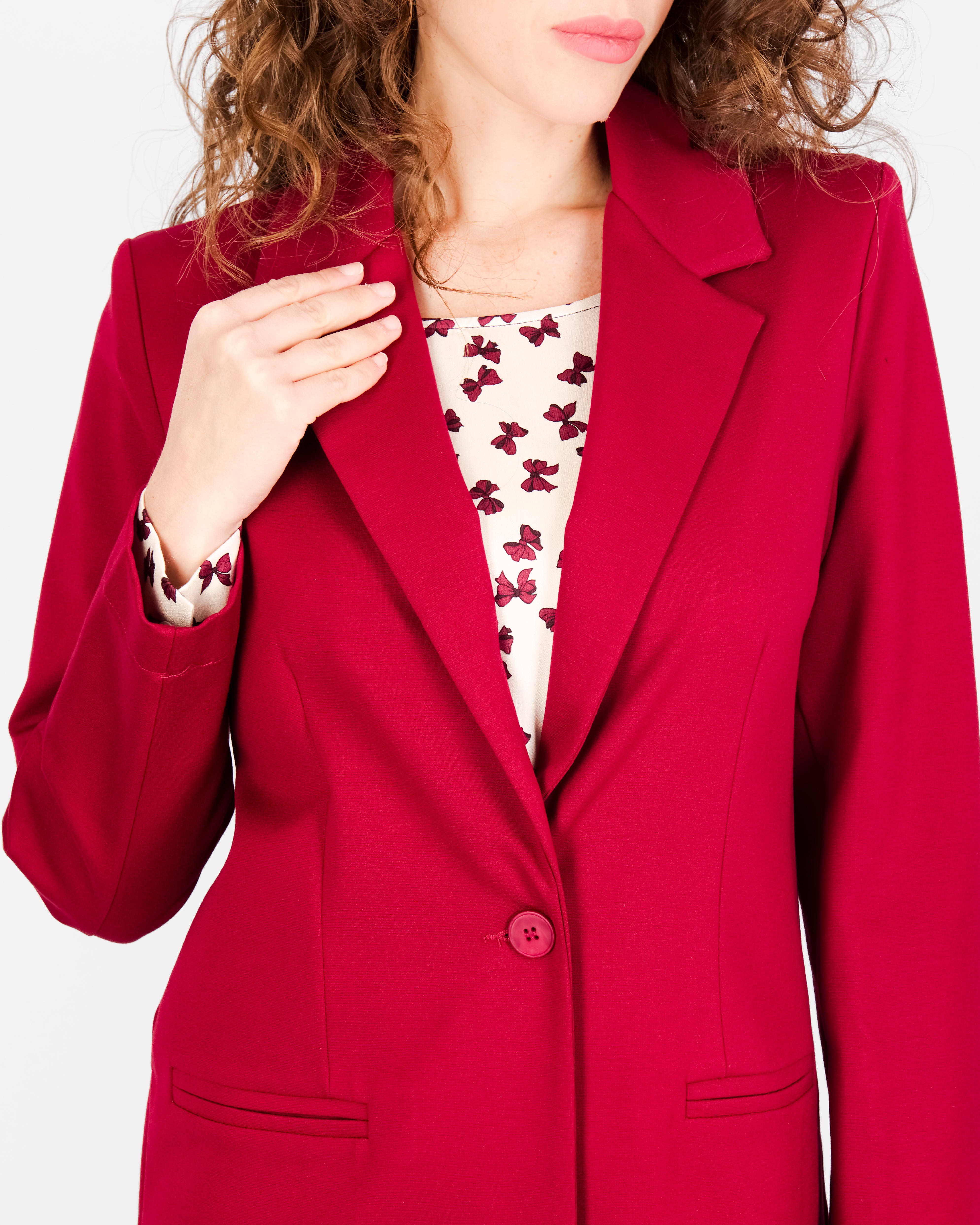 Giacca lunga in punto milano comfort H504/1