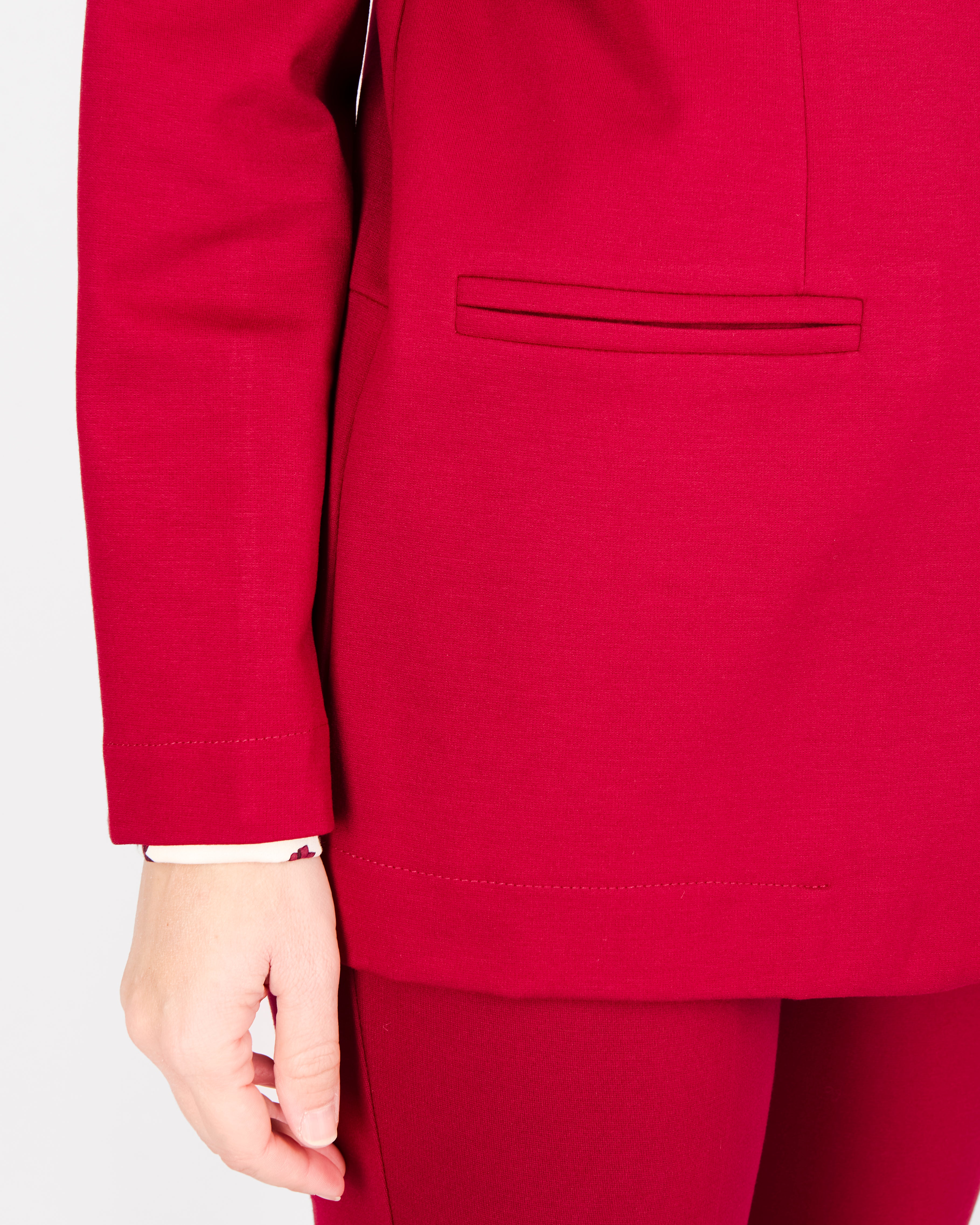 Giacca lunga in punto milano comfort H504/1