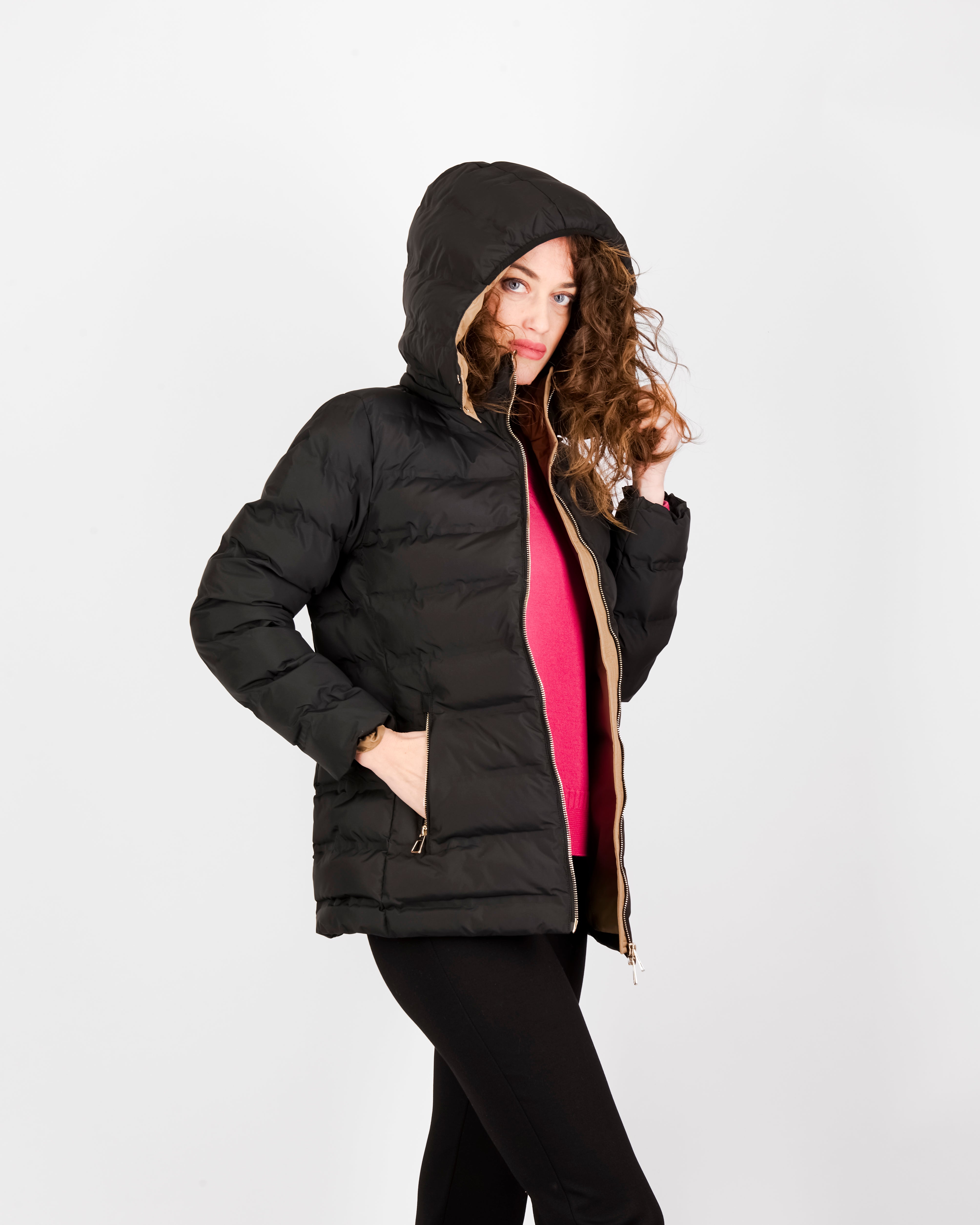 Piumino eco zip e cappuccio ANNA P