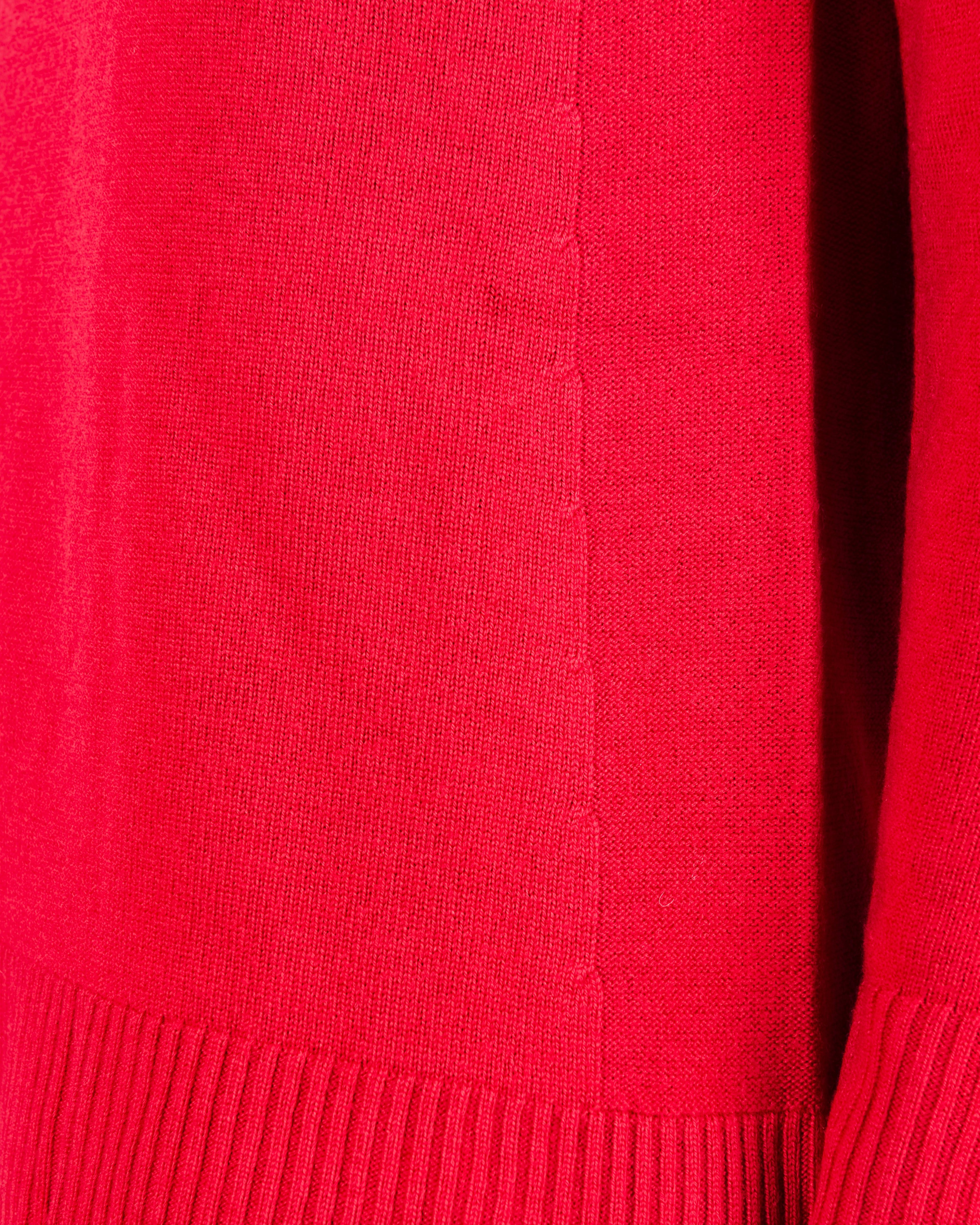 Maglia girocollo pura lana svasata W-250