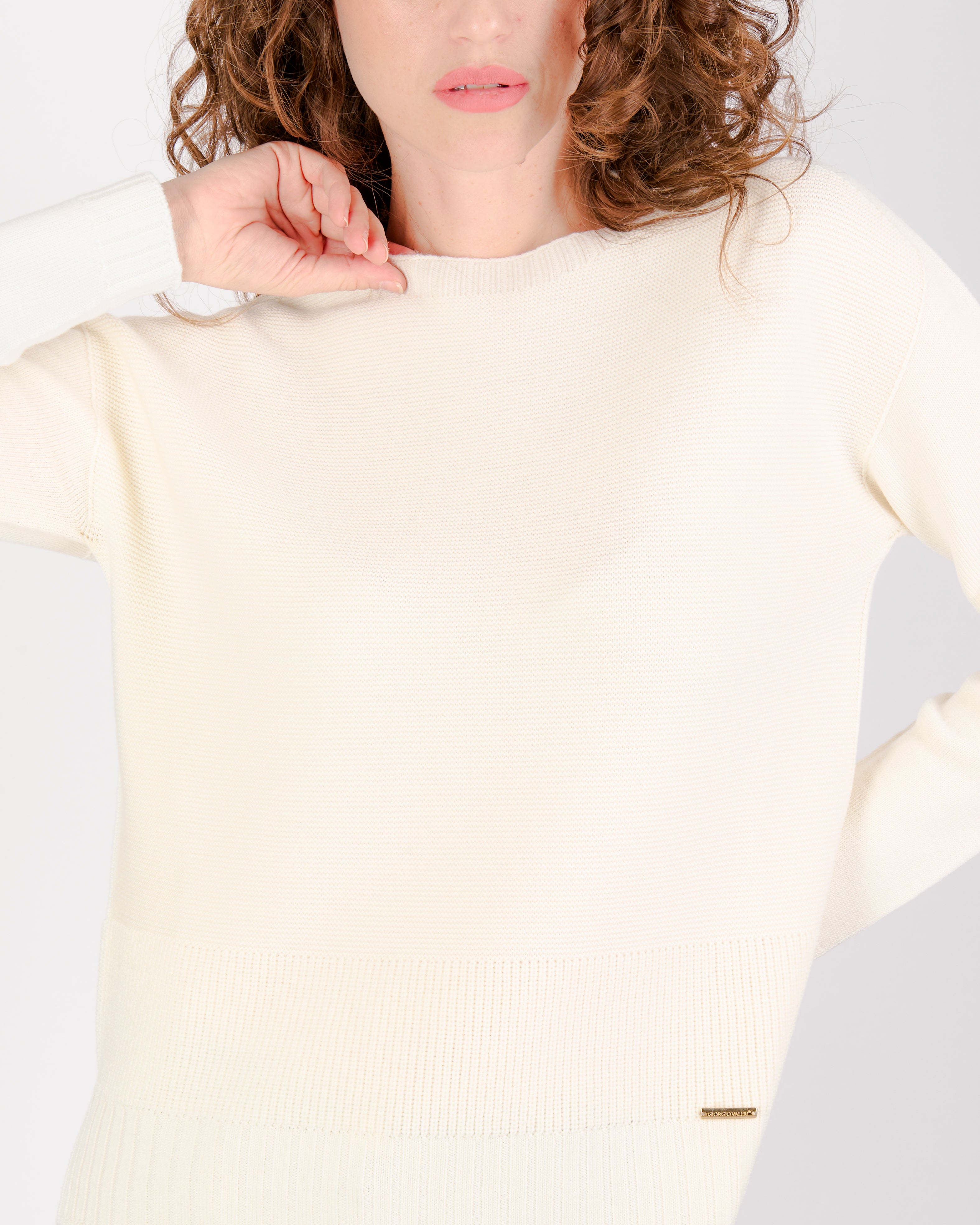 Girocollo links e punto pannocchia spacchi Z9516