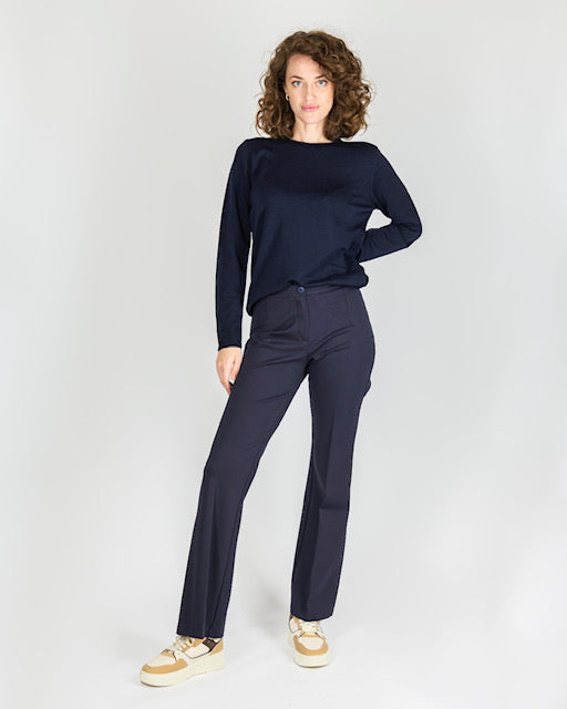 Pantalone zampetta punto milano F164/1