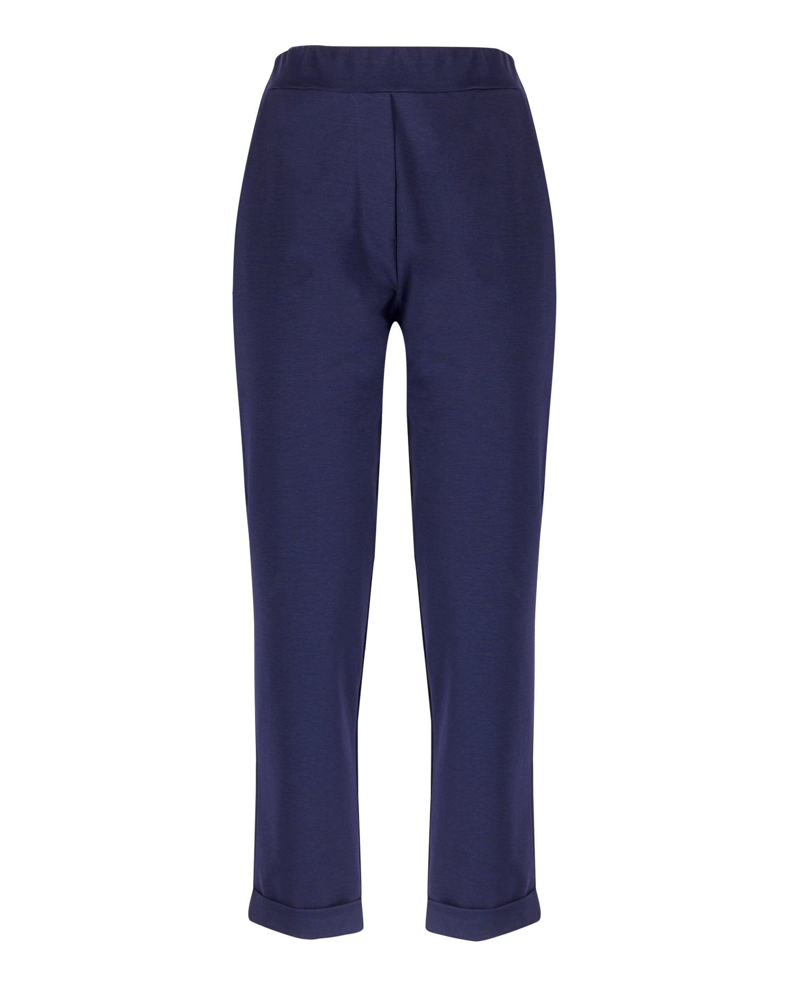 Pantalone punto milano tasche e risvolto E 112