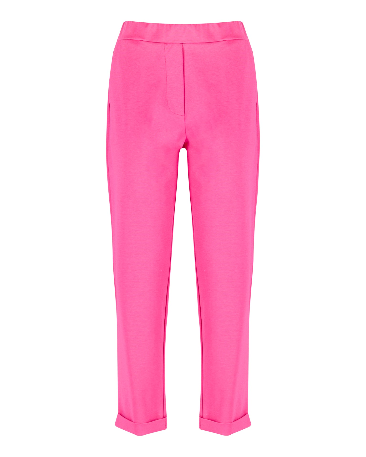 Pantalone punto milano tasche e risvolto E 112