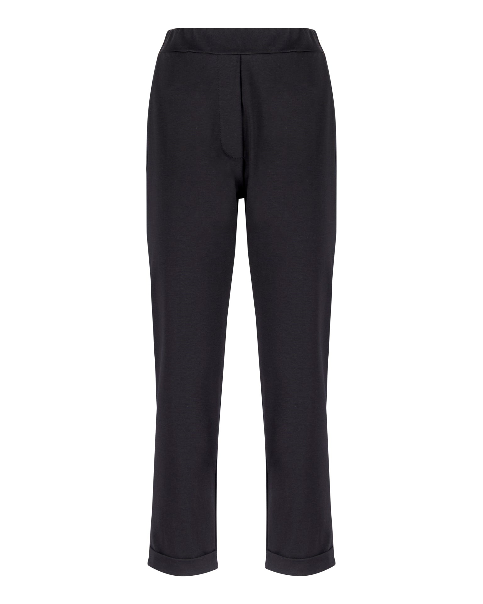 Pantalone punto milano tasche e risvolto E 112