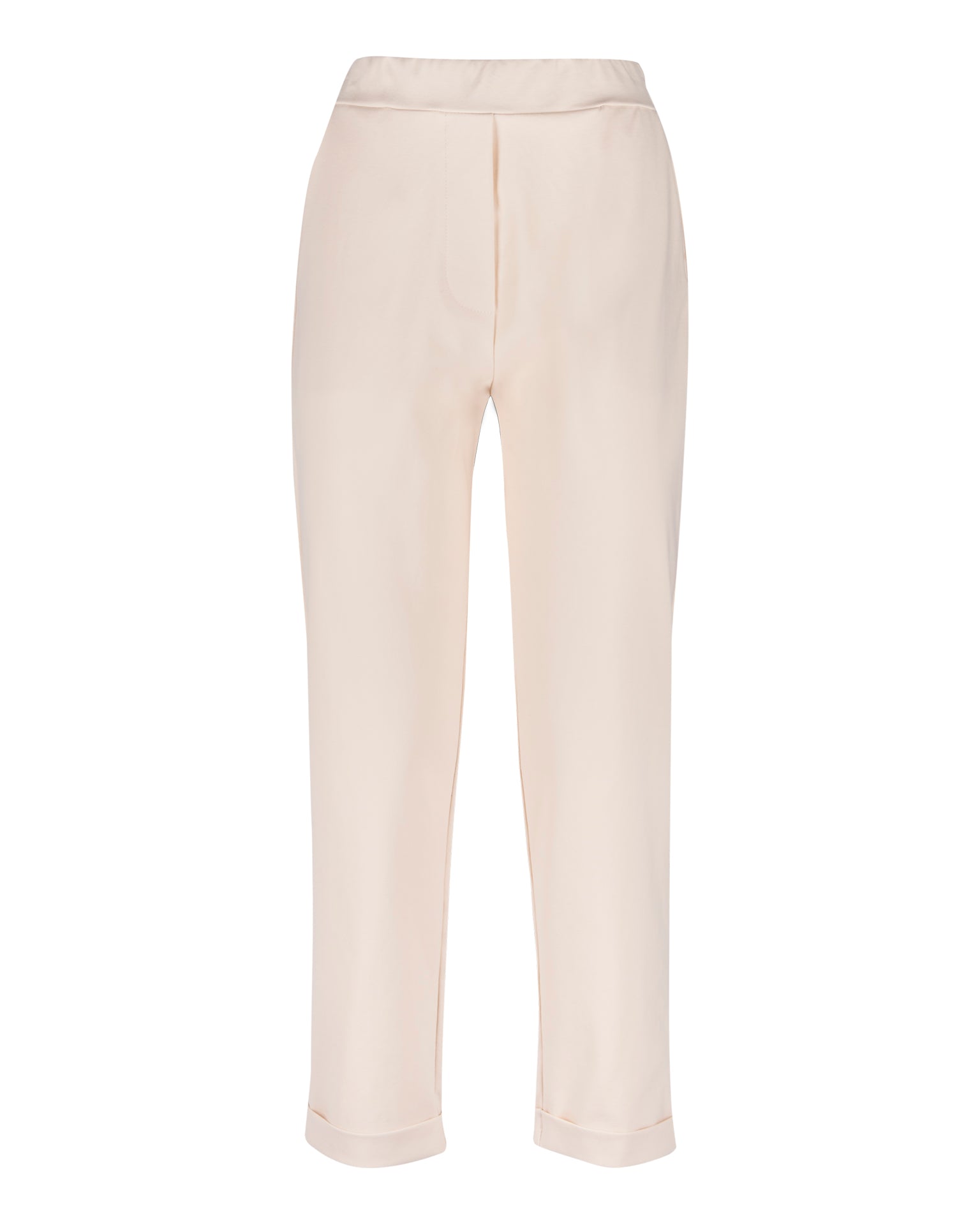 Pantalone punto milano tasche e risvolto E 112