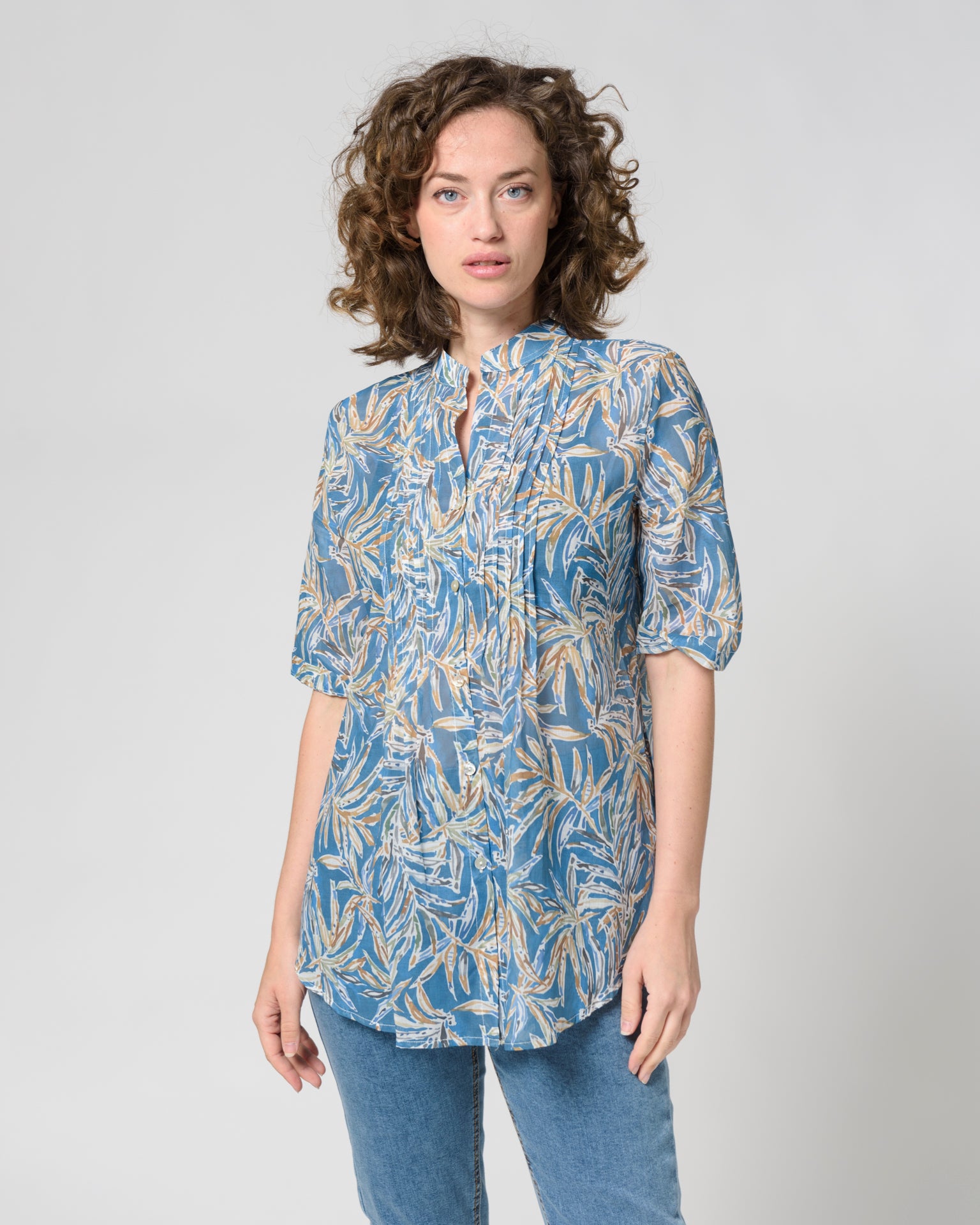 Camicia coreana mussola cotone 114100