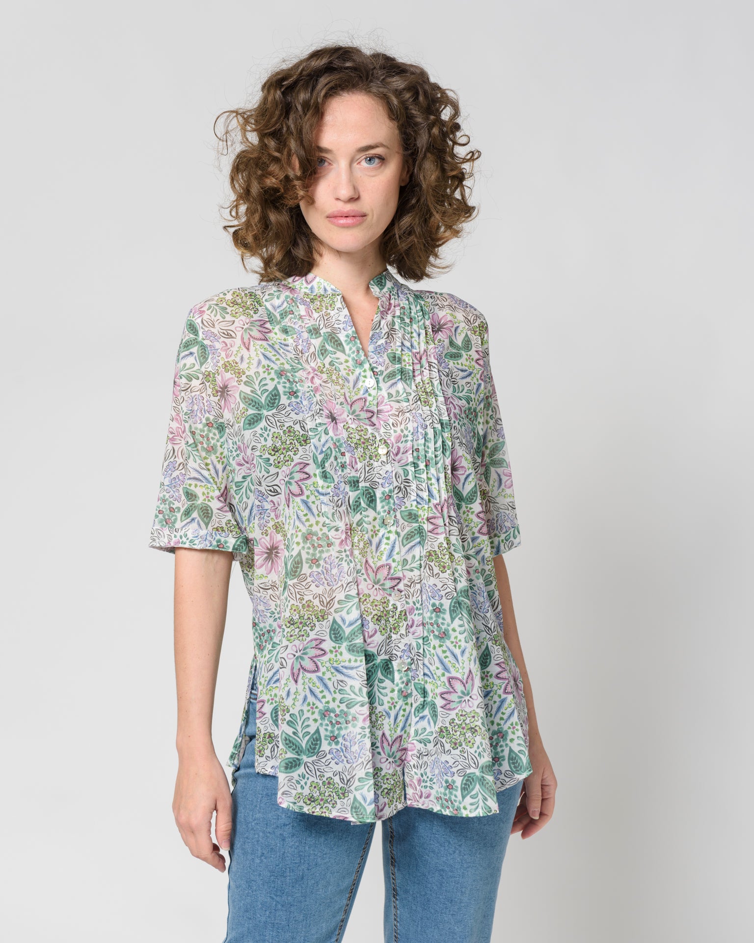 Camicia coreana mussola cotone 114100