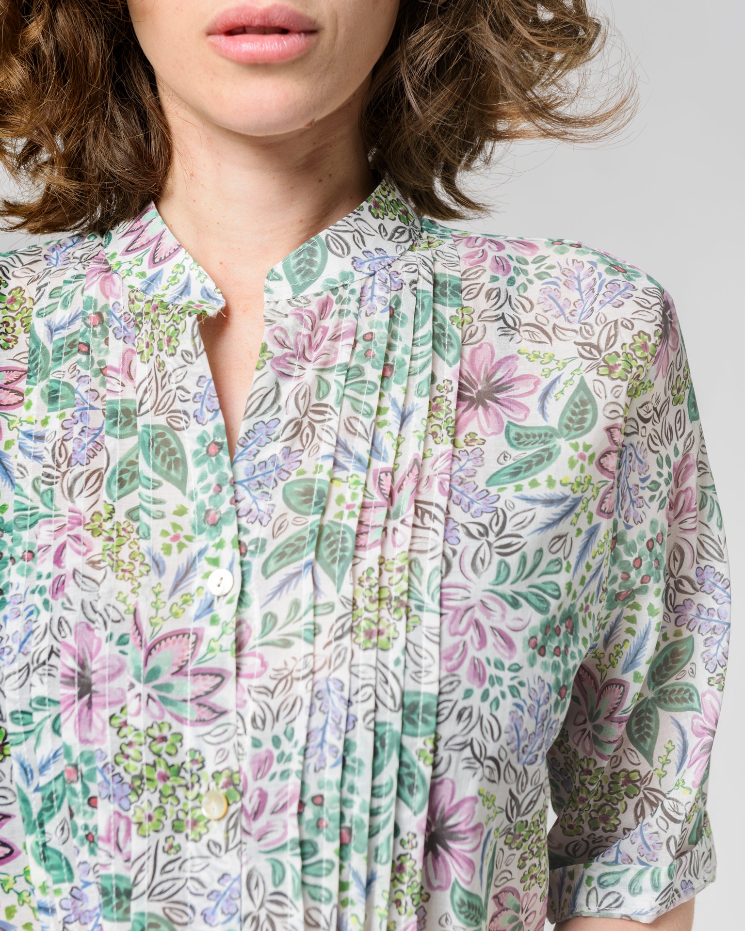 Camicia coreana mussola cotone 114100