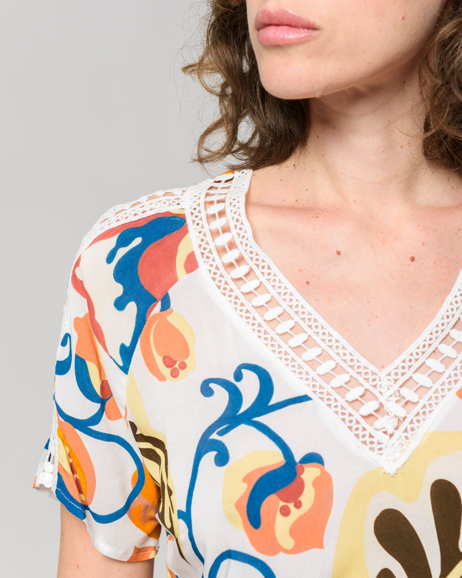 Blusa stampa fiori STREGA