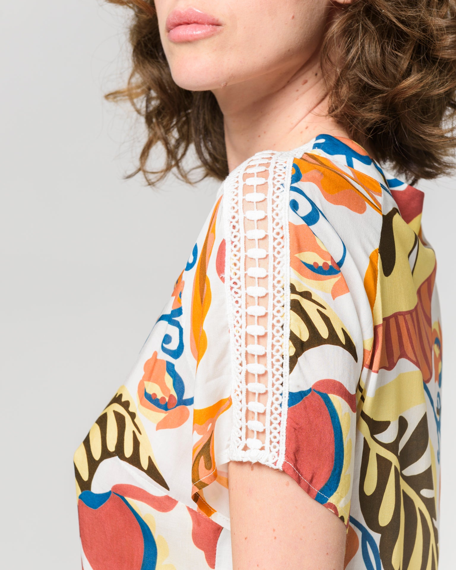 Blusa stampa fiori STREGA