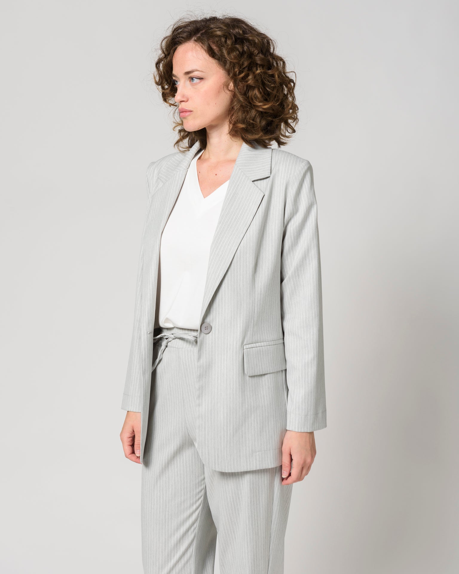 Giacca morbida gessata E 516SF
