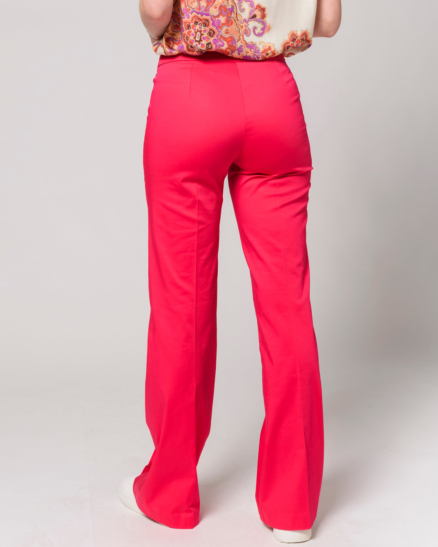Pantalone in rasatello a zampa RADURA