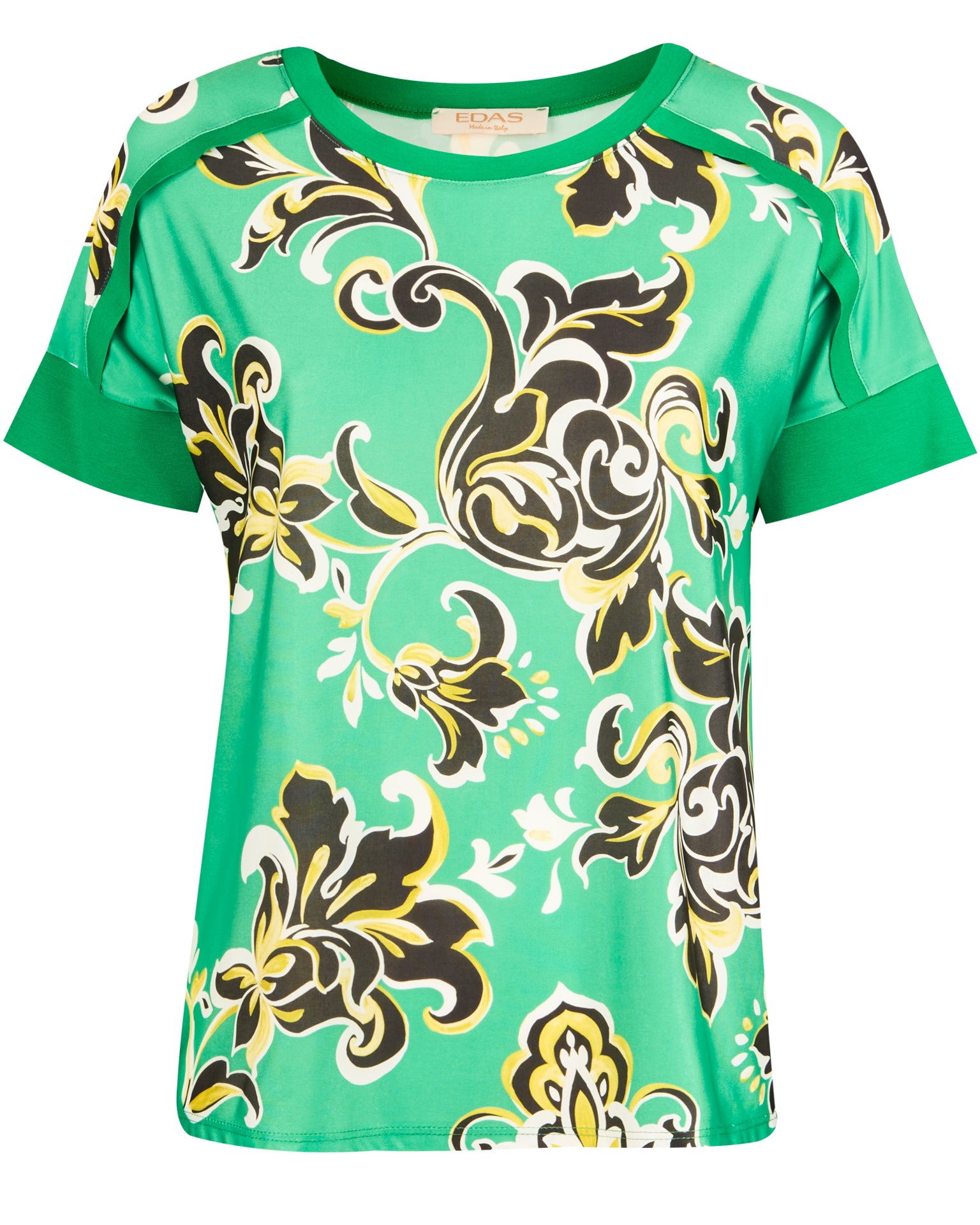 Blusa in jersey con bordi maglia SALVO