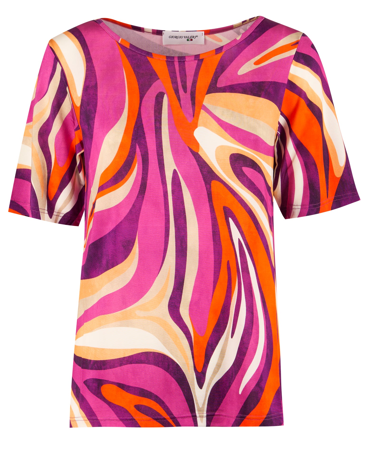 Maglia viscosa lucida scollo barca 5168