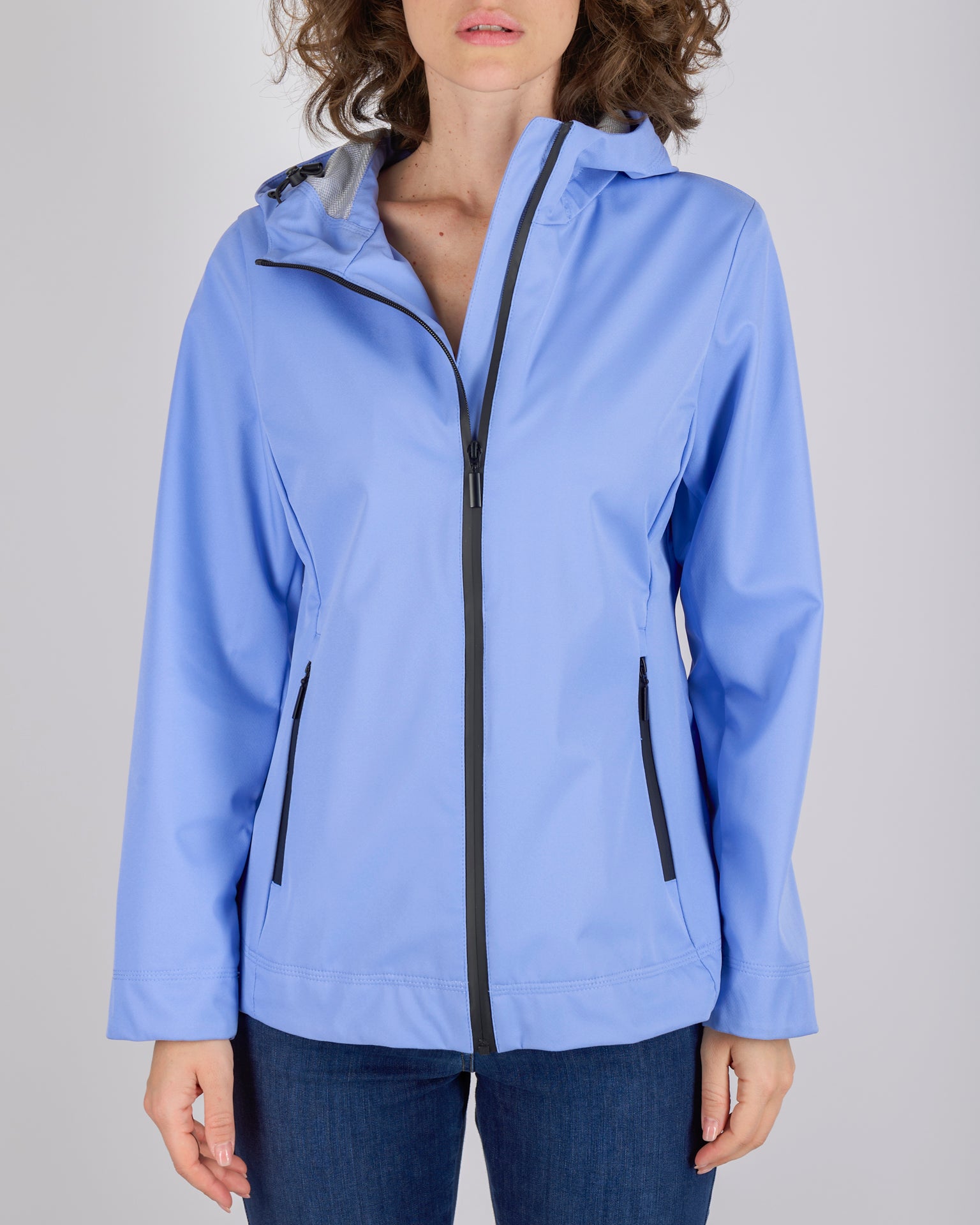 Giacca tecnica zip e cappuccio GRACE
