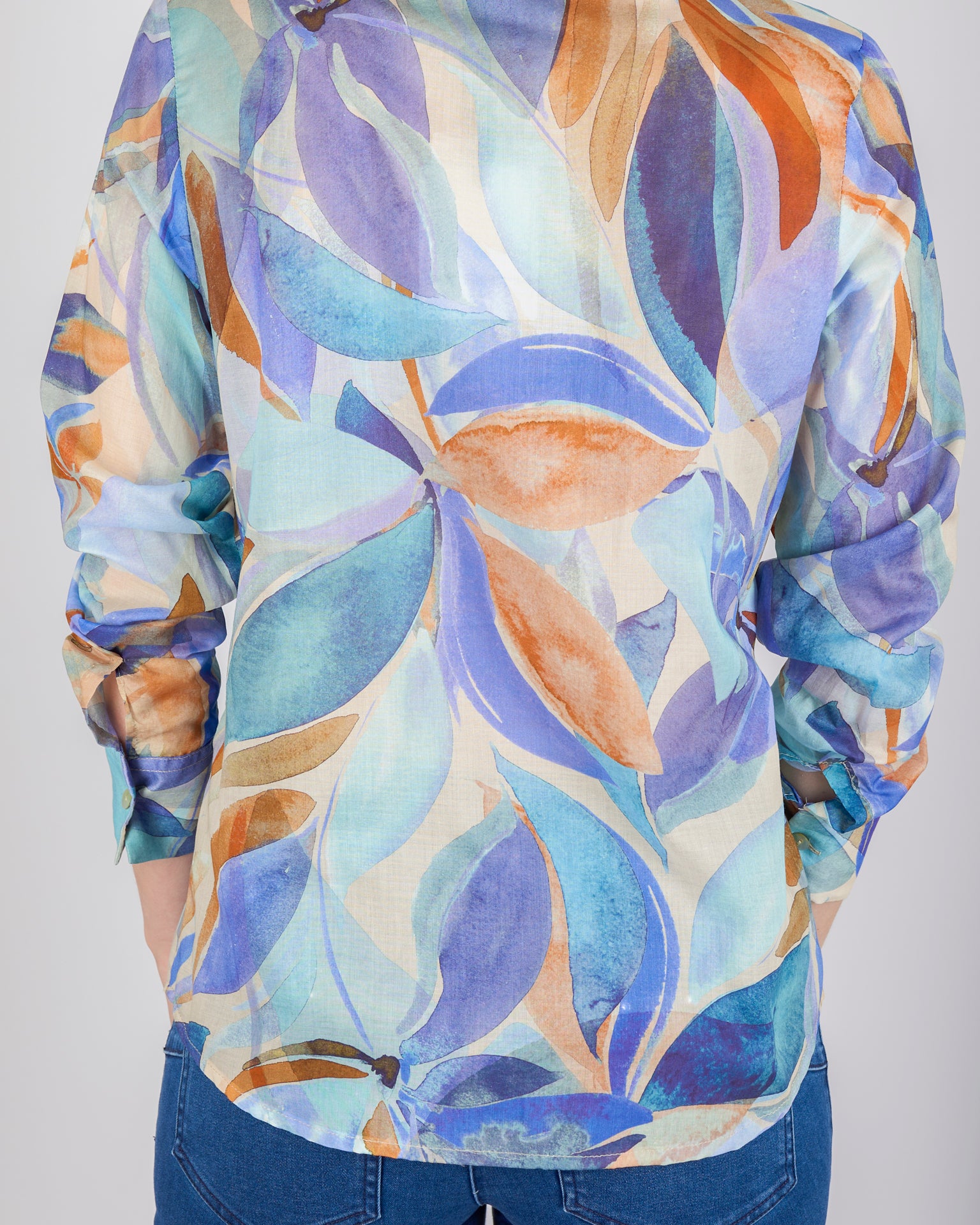 Camicia mussola di cotone fantasia 250388