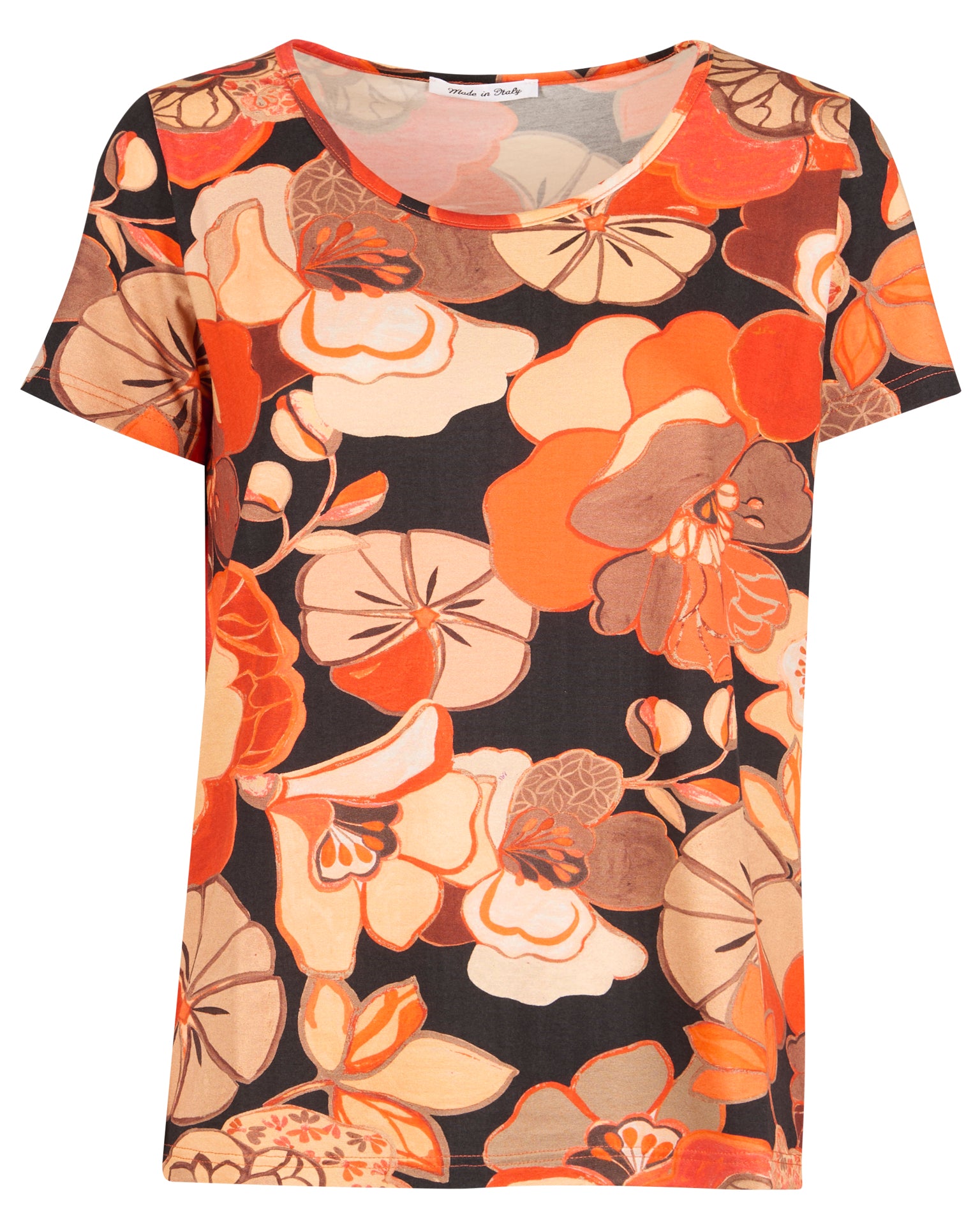 Maglia girocollo fantasi in viscosa C308