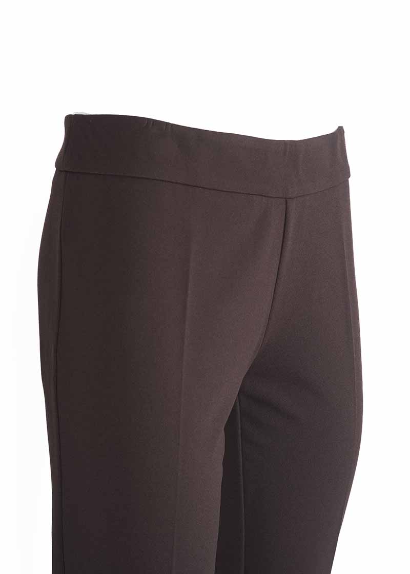Pantalone zip laterale in crepe CARENNO