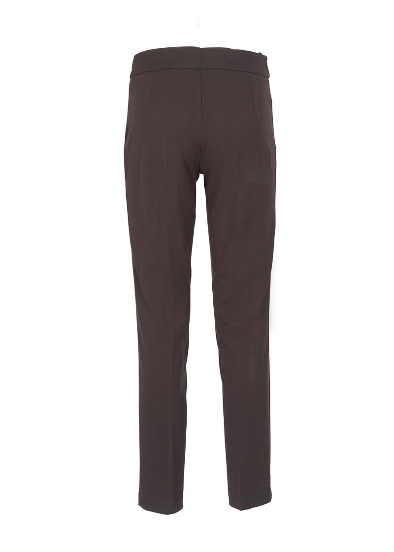 Pantalone zip laterale in crepe CARENNO