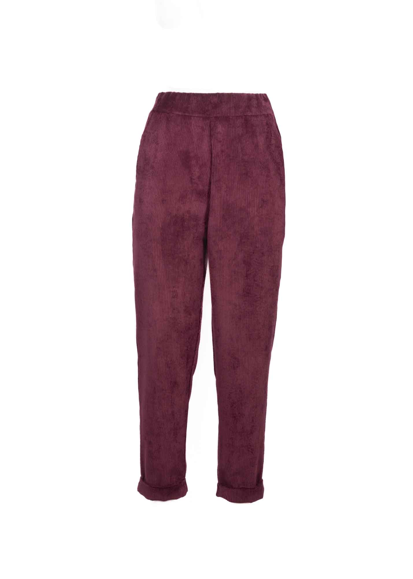 Pantalone elastico dietro costa larga