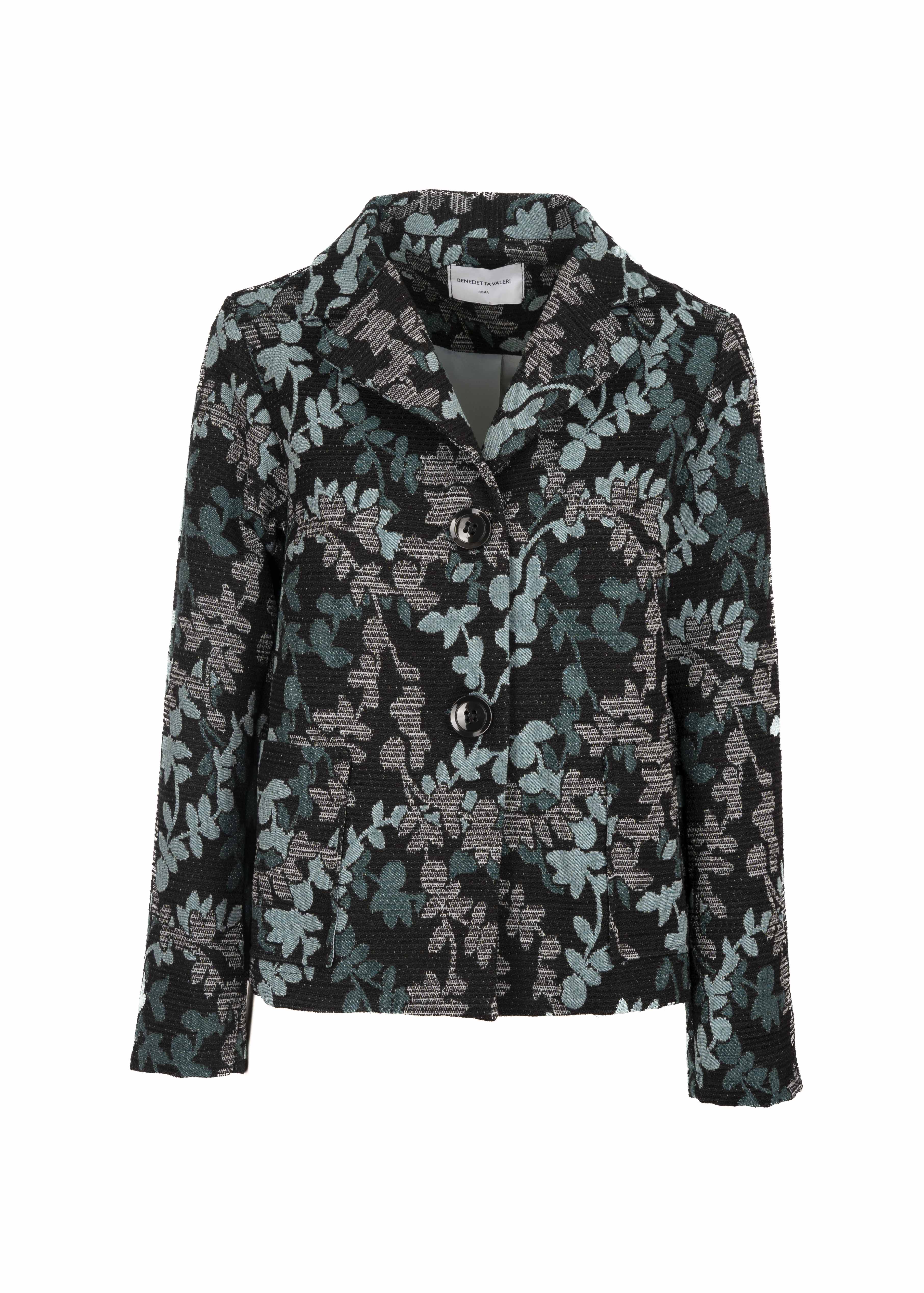 Giacca fantasia foglie DS 3645