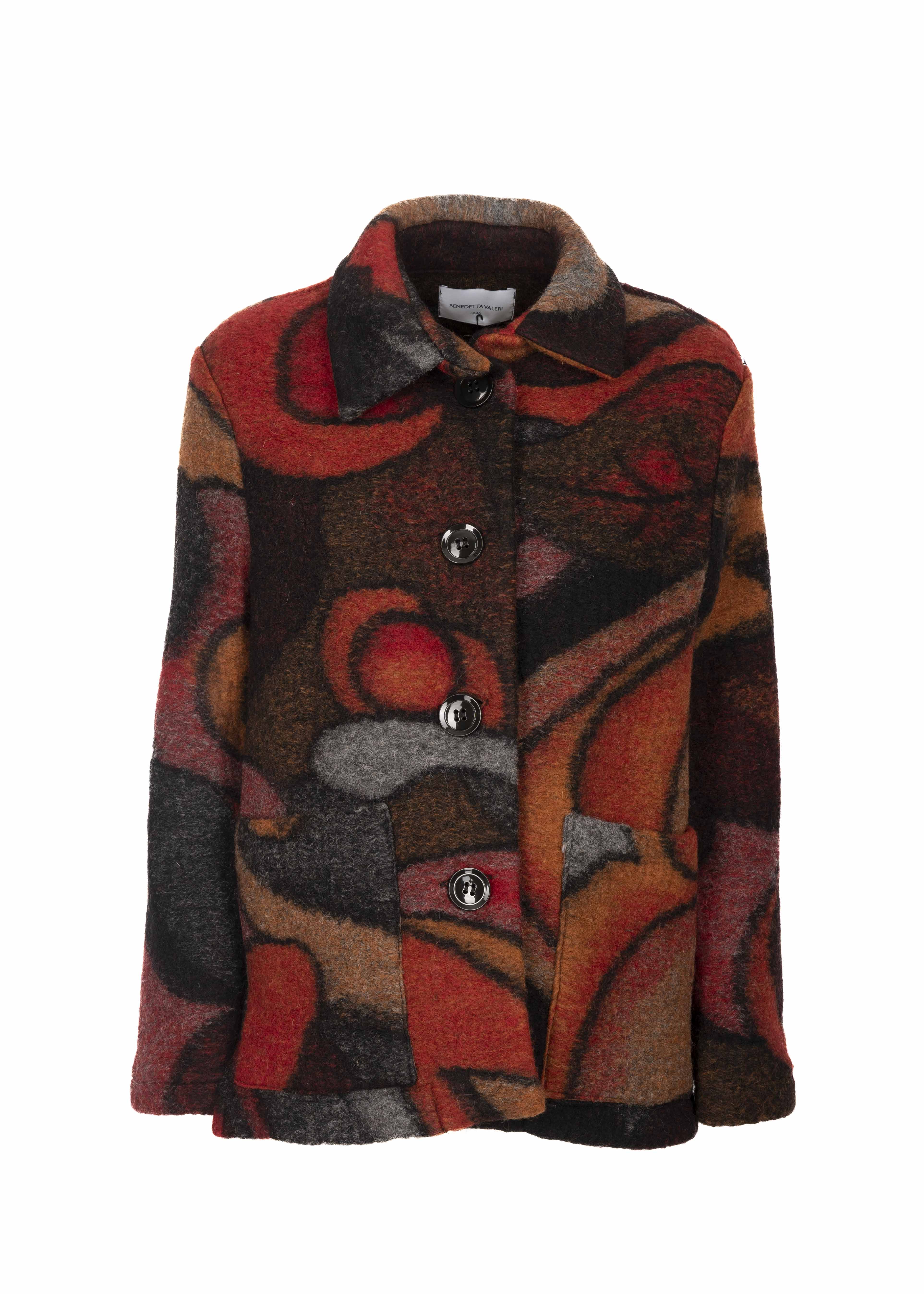 Giacca lana boucle fantasia DS 6416