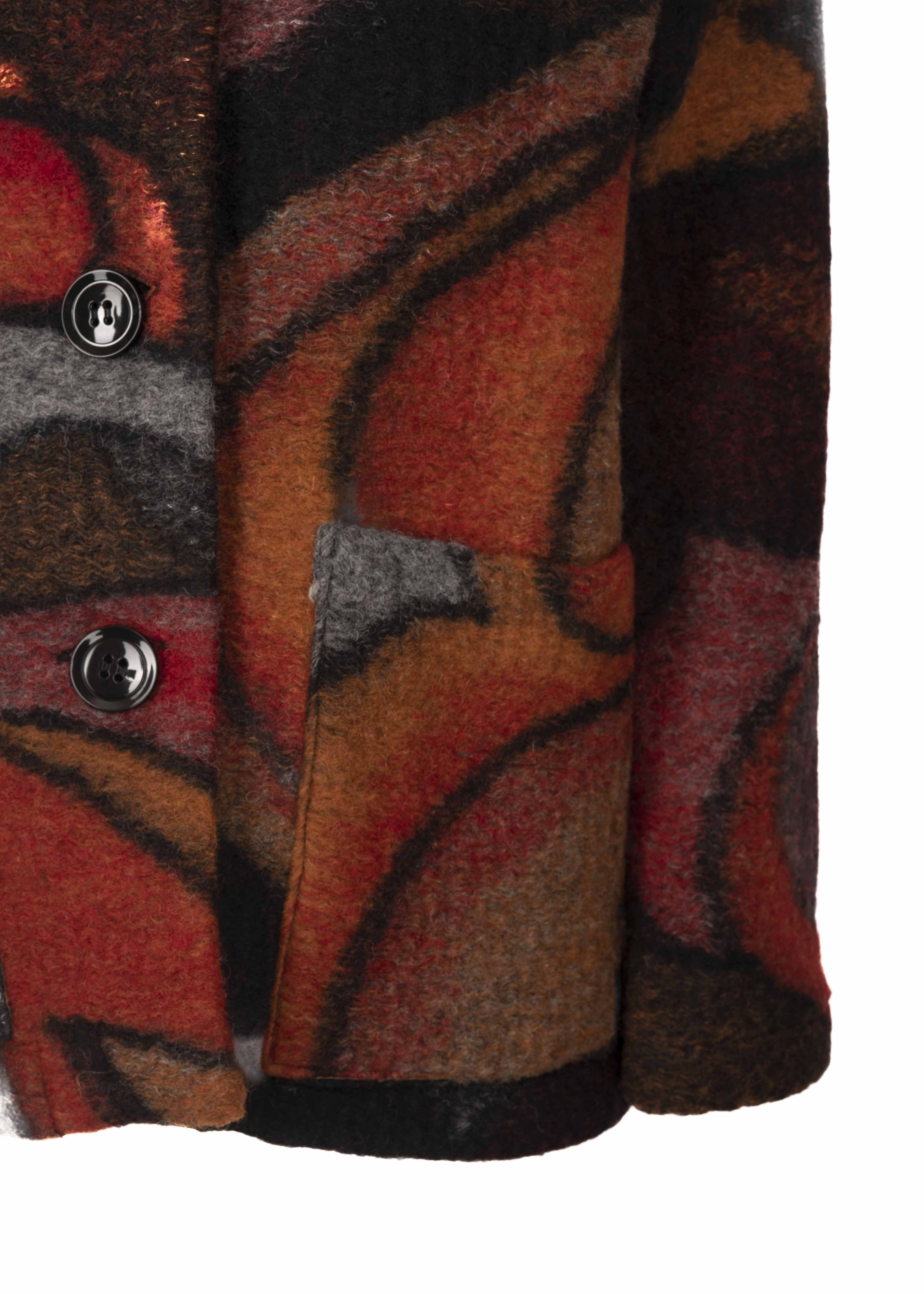 Giacca lana boucle fantasia DS 6416