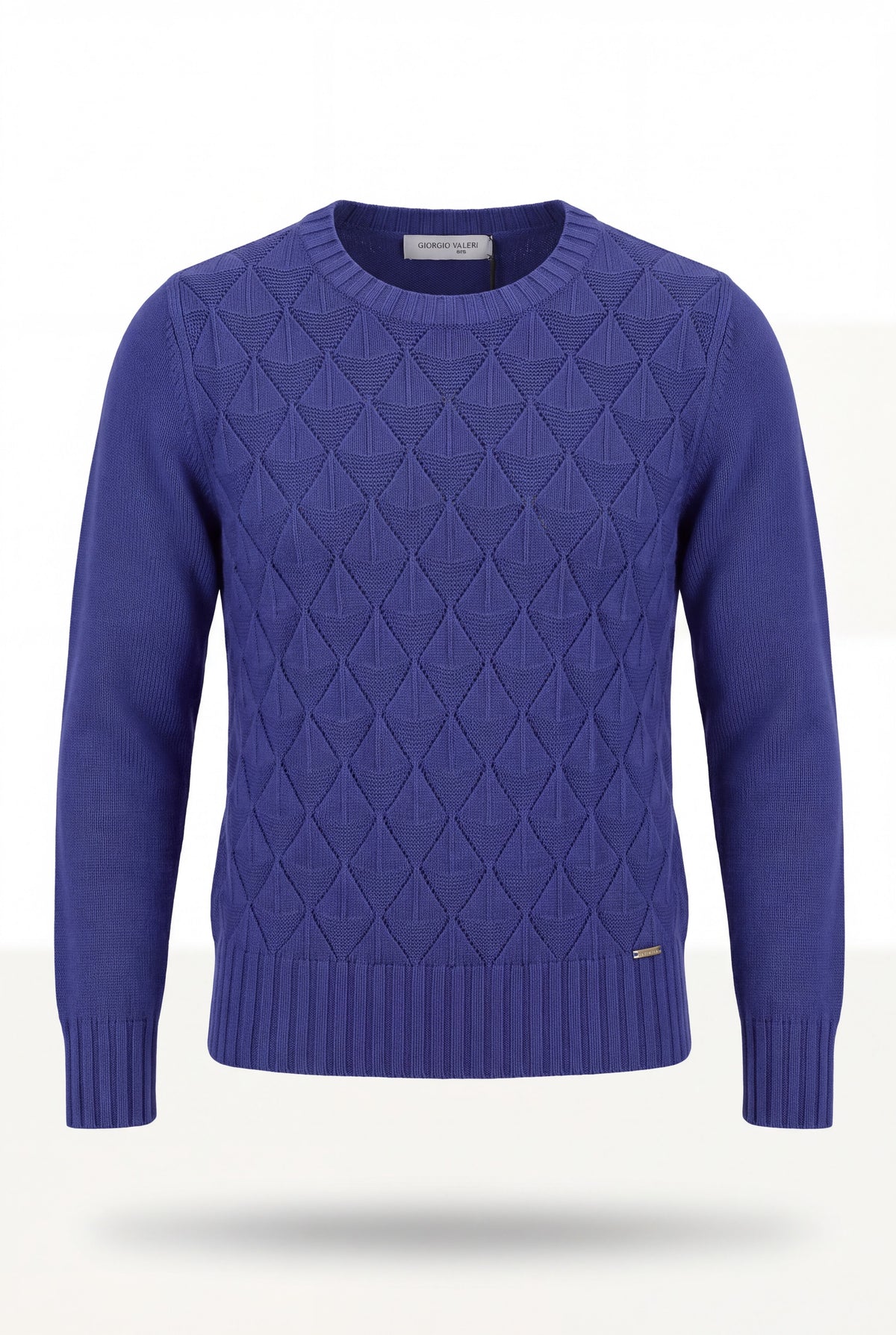 Maglia paricollo pura lana motivo C-VENTAGLIETTI