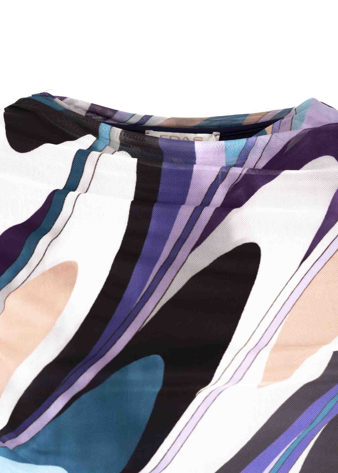 Maglia stampa su tulle STRIGOLI