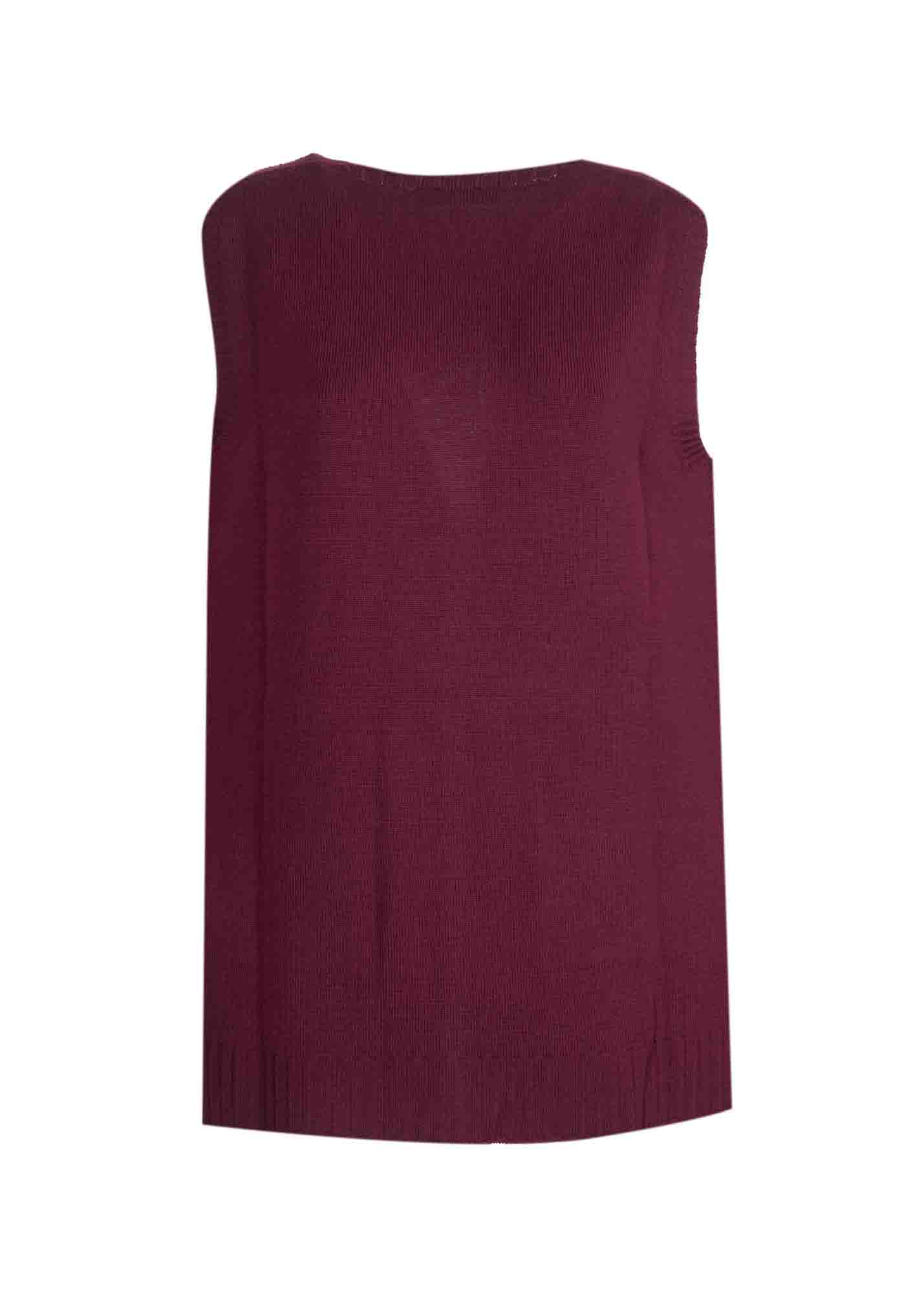 Cardigan smanicato pura lana Z7241