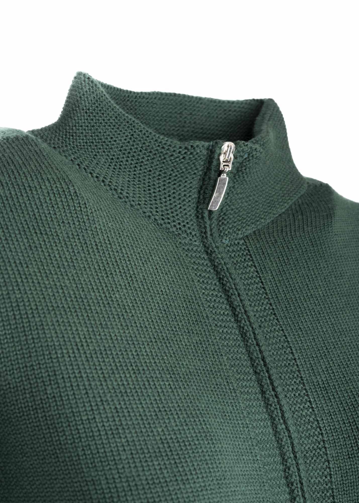 Cardigan zip pura lana Z8182