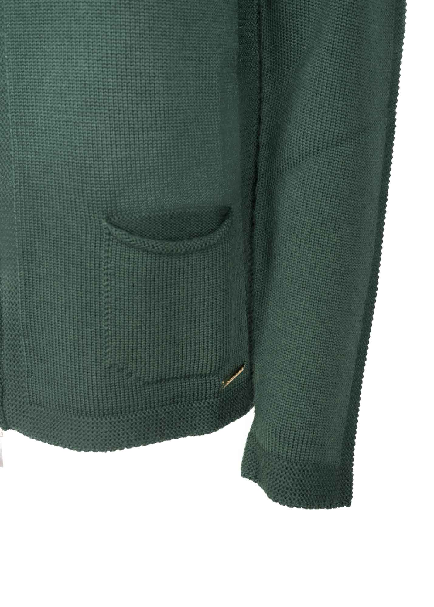 Cardigan zip pura lana Z8182
