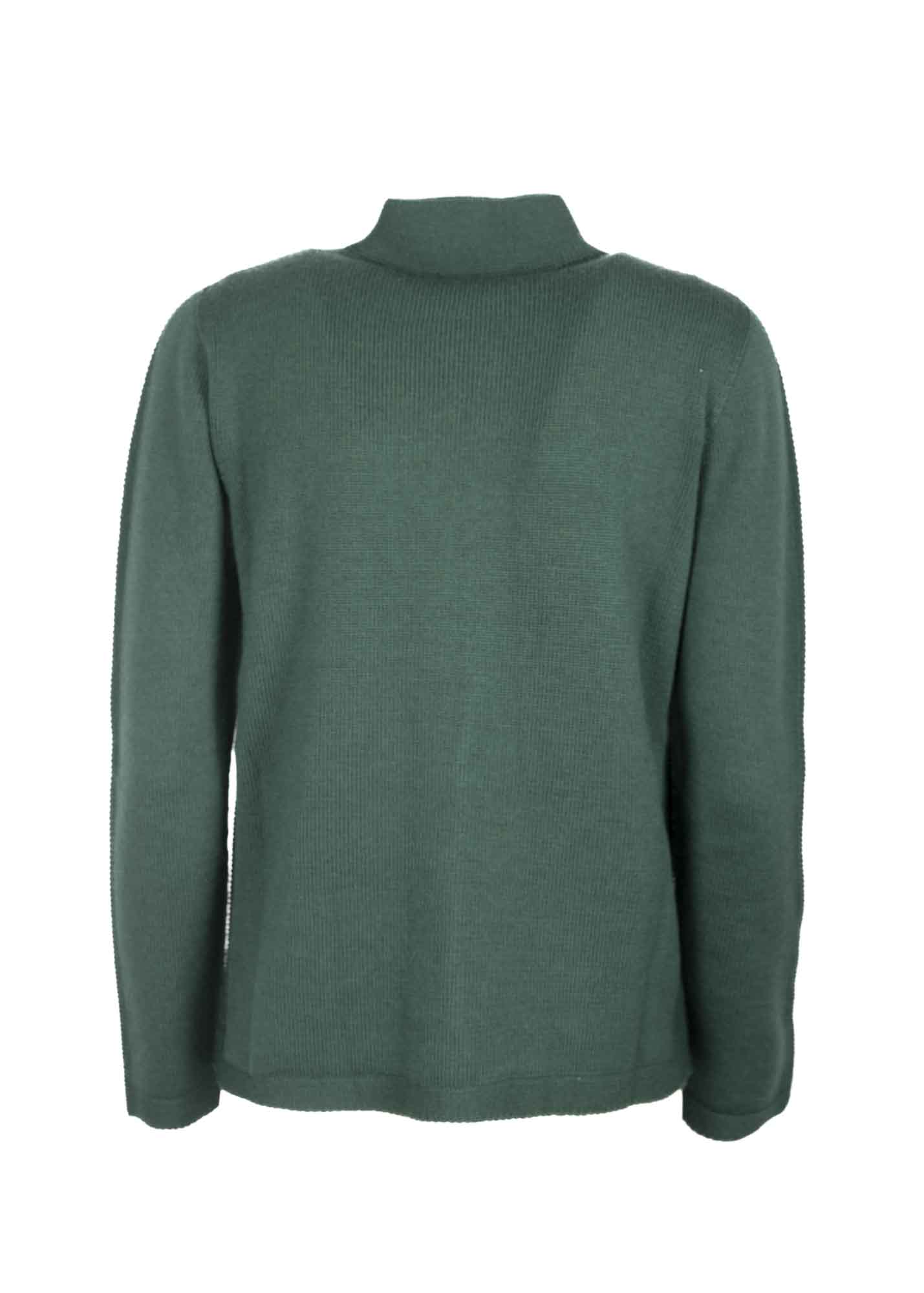 Cardigan zip pura lana Z8182