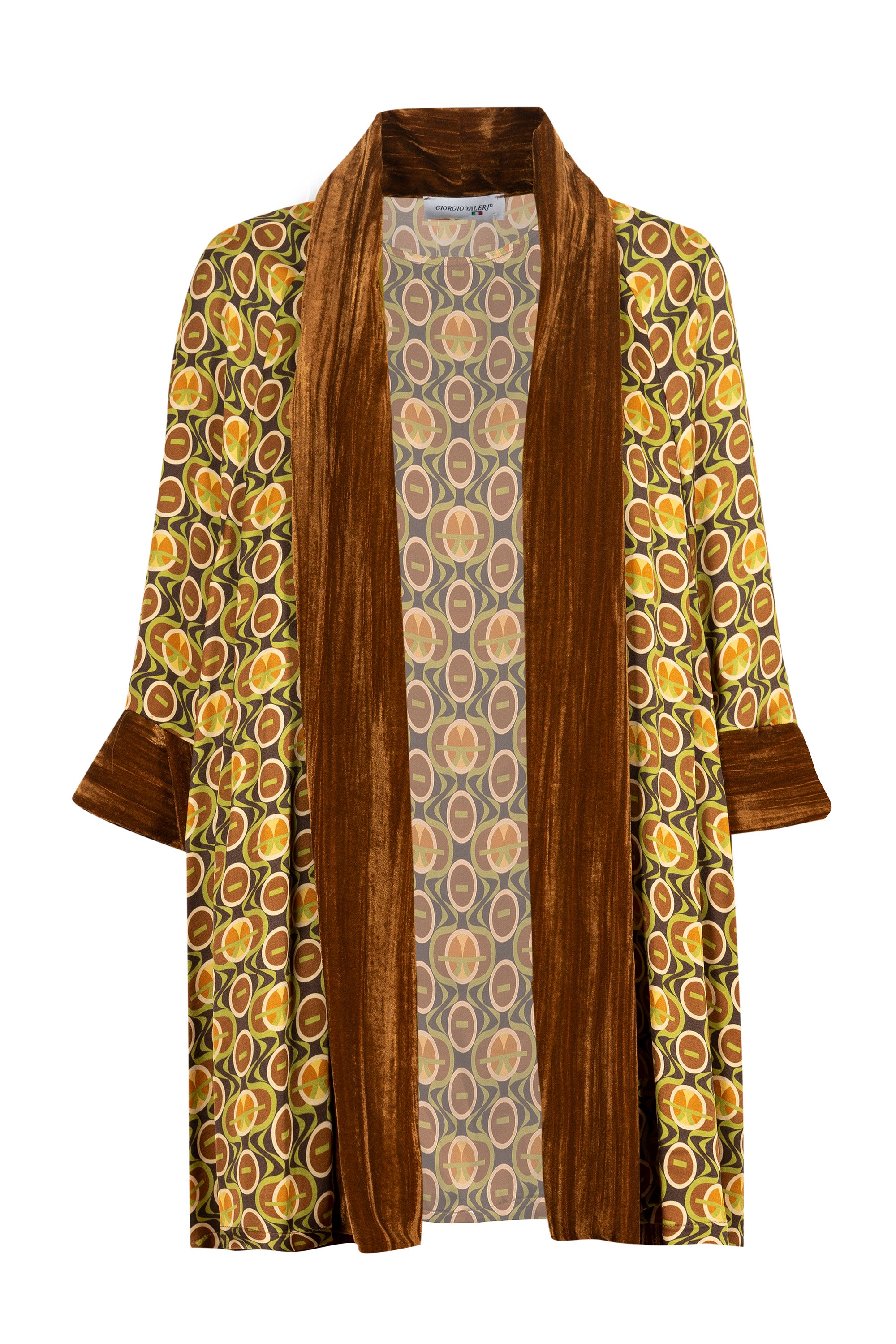 Spolverino velluto e viscosa