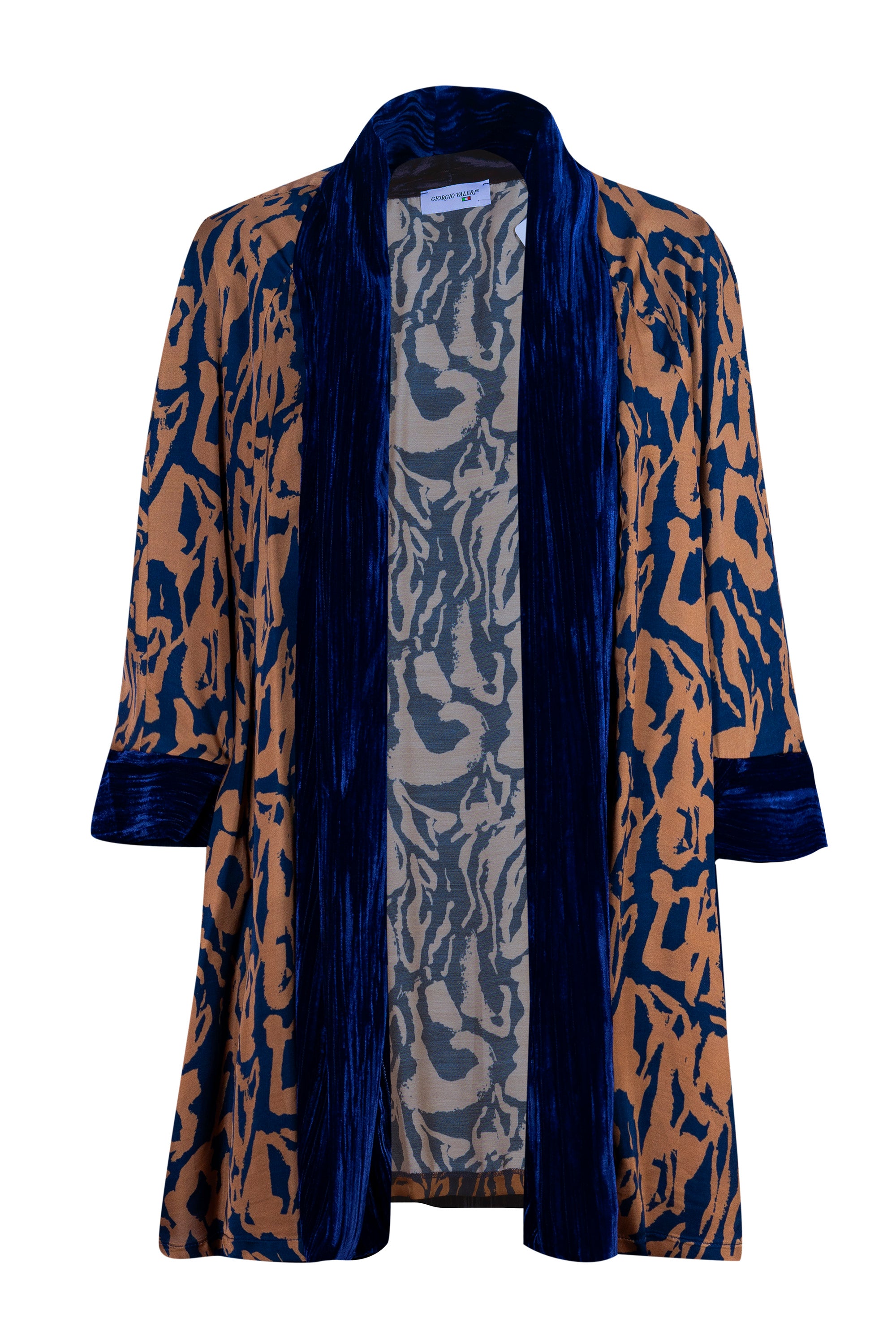 Spolverino velluto e viscosa